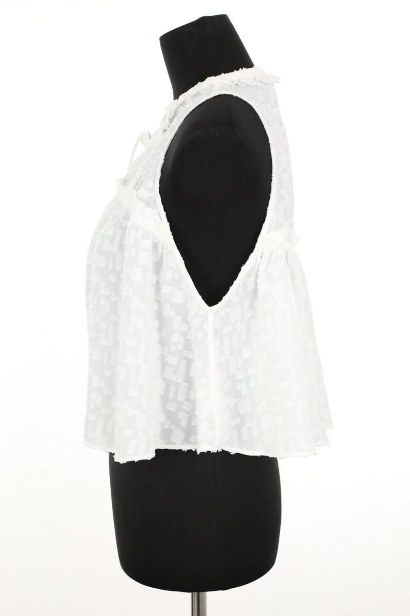 Top sans manche IRO - Seconde Main Blanc