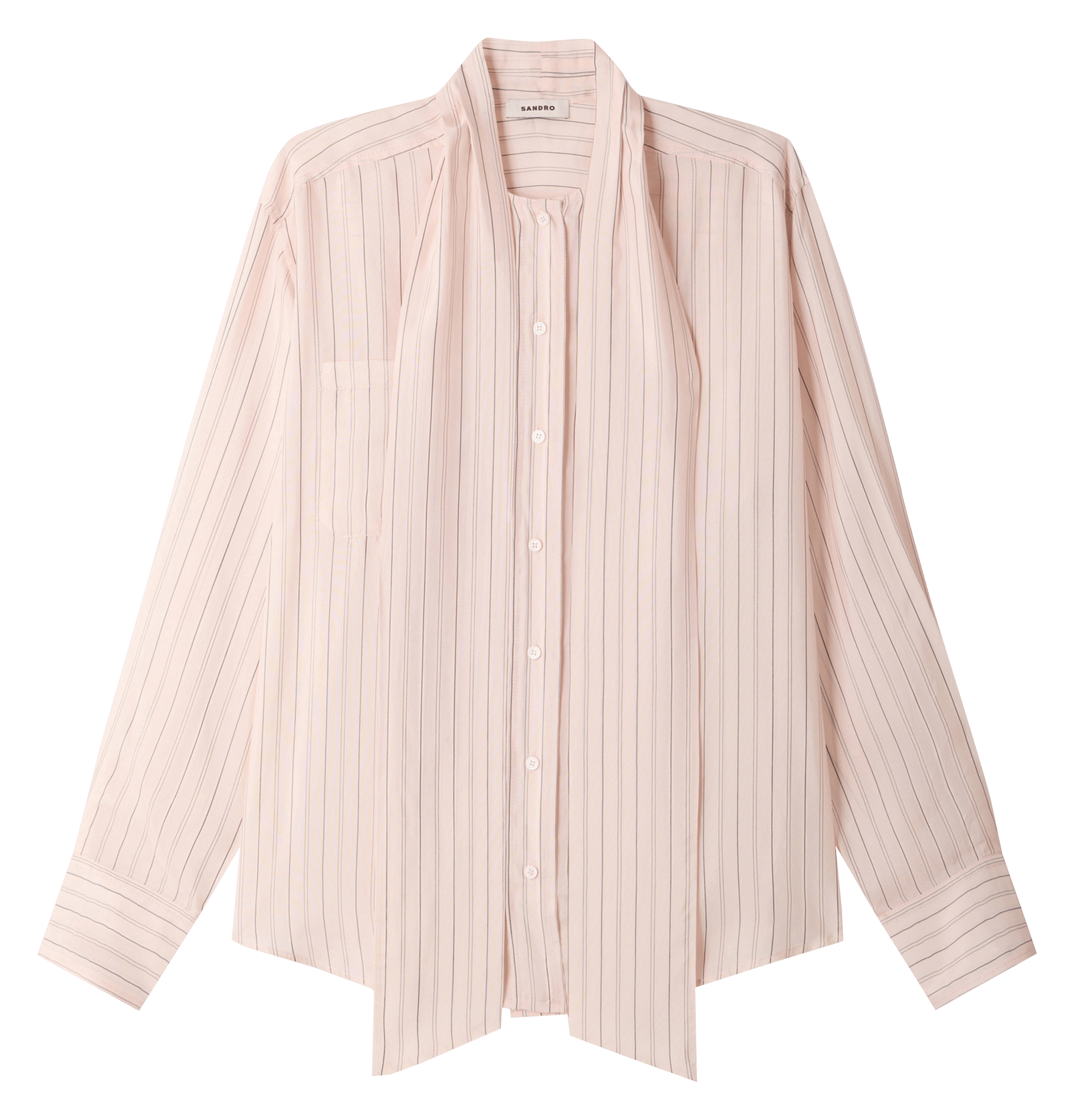 Gestreepte oversized blouse Liam  SANDRO Roze