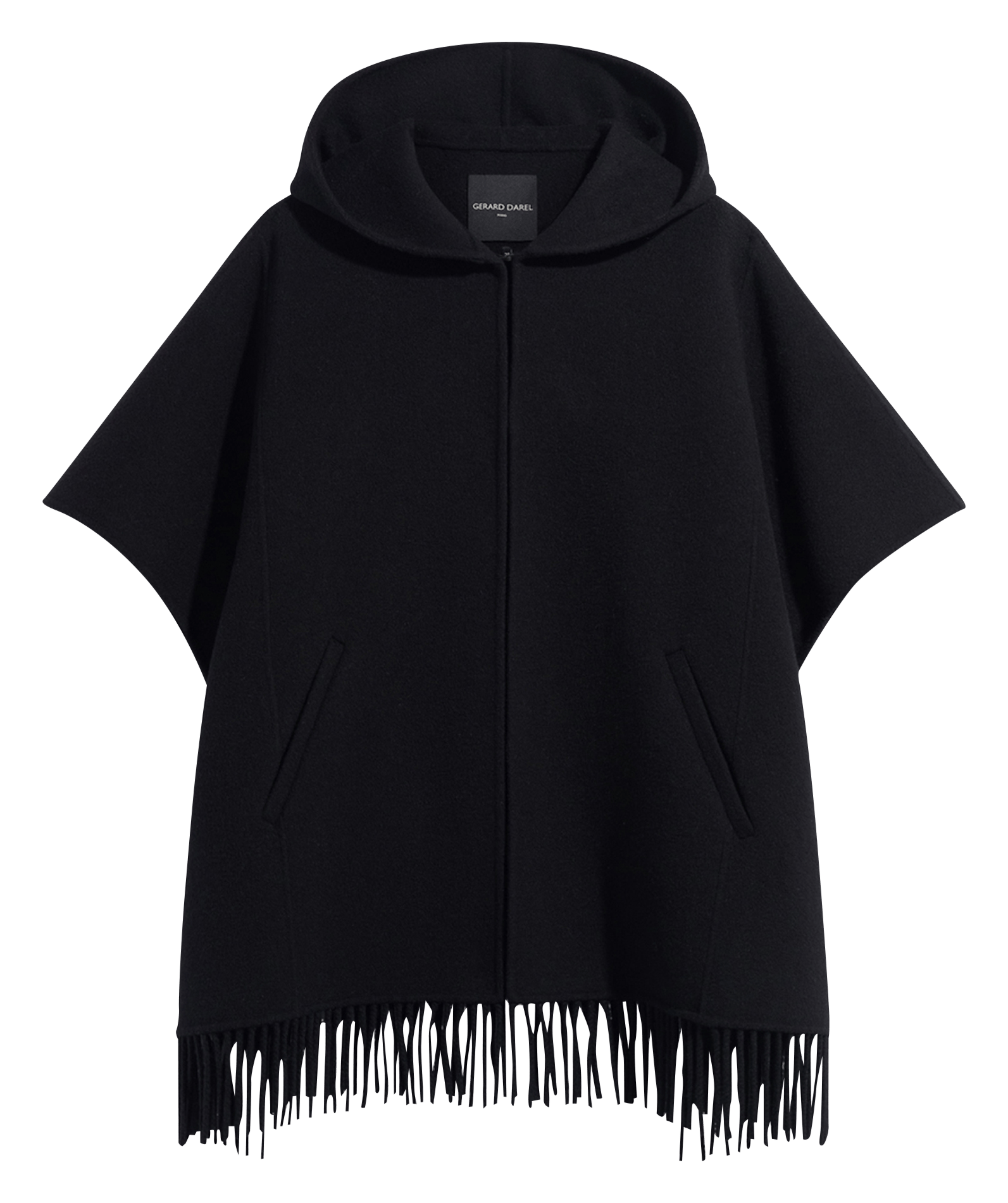Weites Cape aus Wollmix GERARD DAREL Schwarz