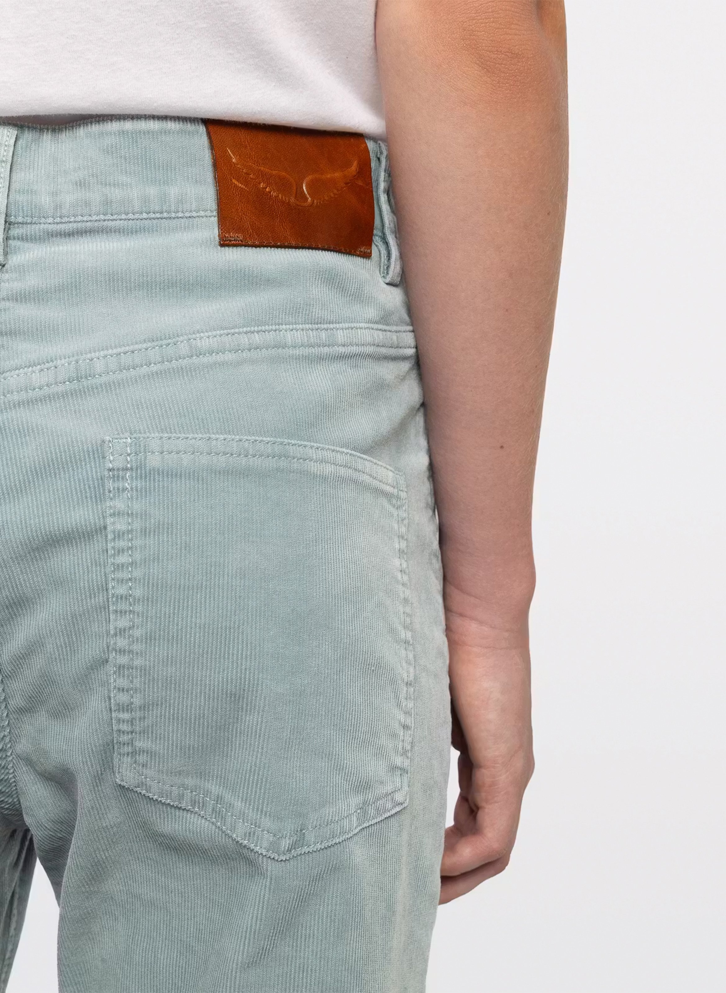 Plain high-waisted straight-cut pants ZADIG&VOLTAIRE Blue