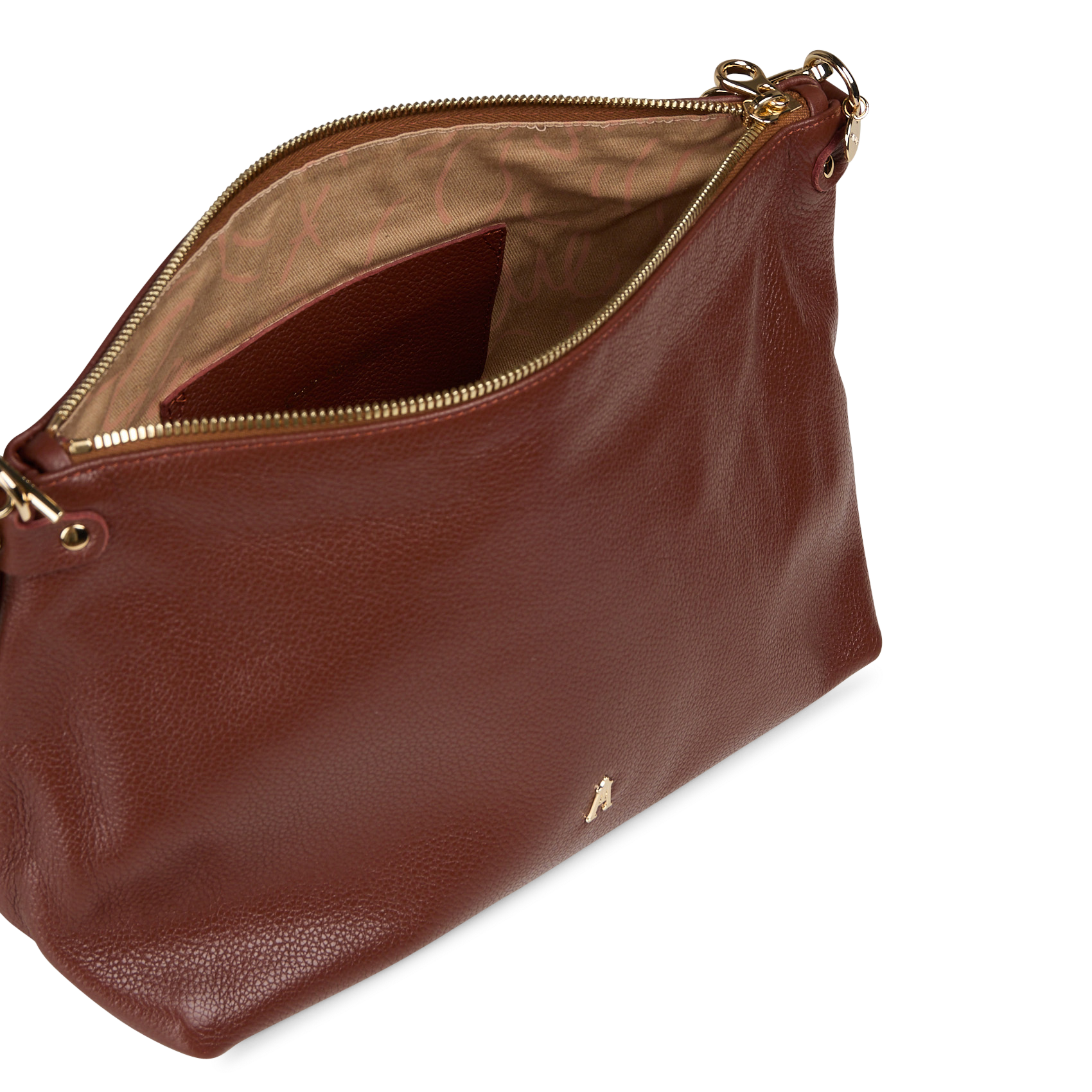 A-line leather skirt CRAIE STUDIO Brown