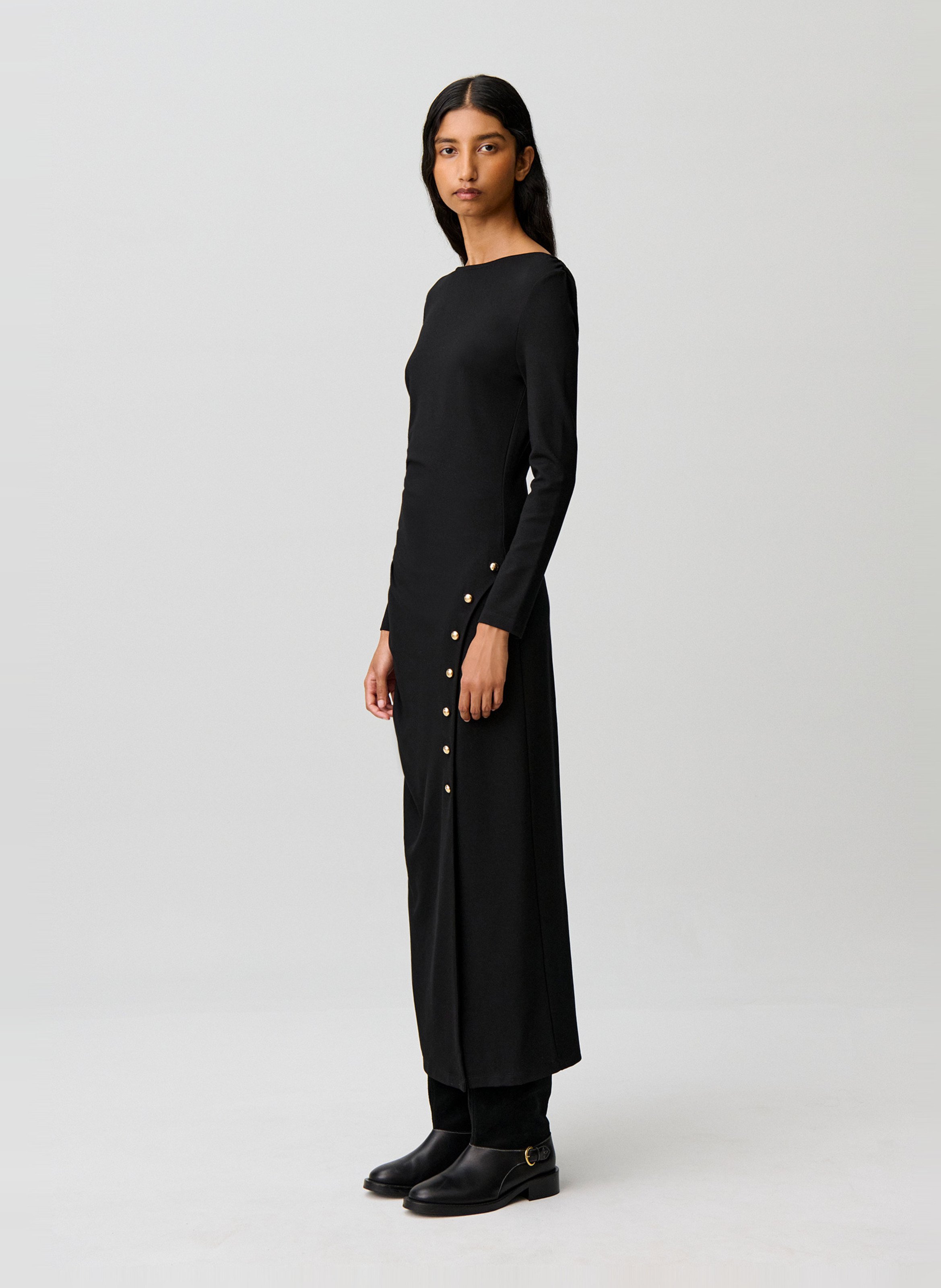 Robe longue col bateau CLAUDIE PIERLOT Noir