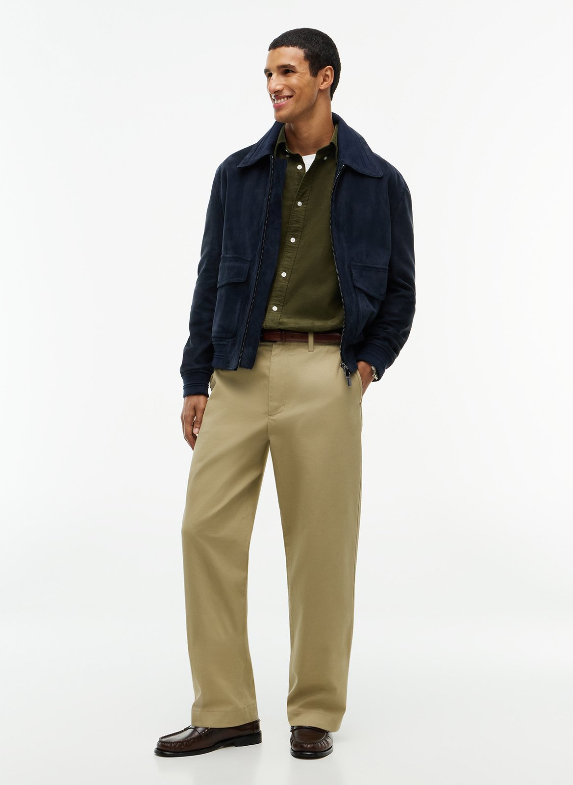 Chemise col classique en velours côtelé TOMMY HILFIGER Vert
