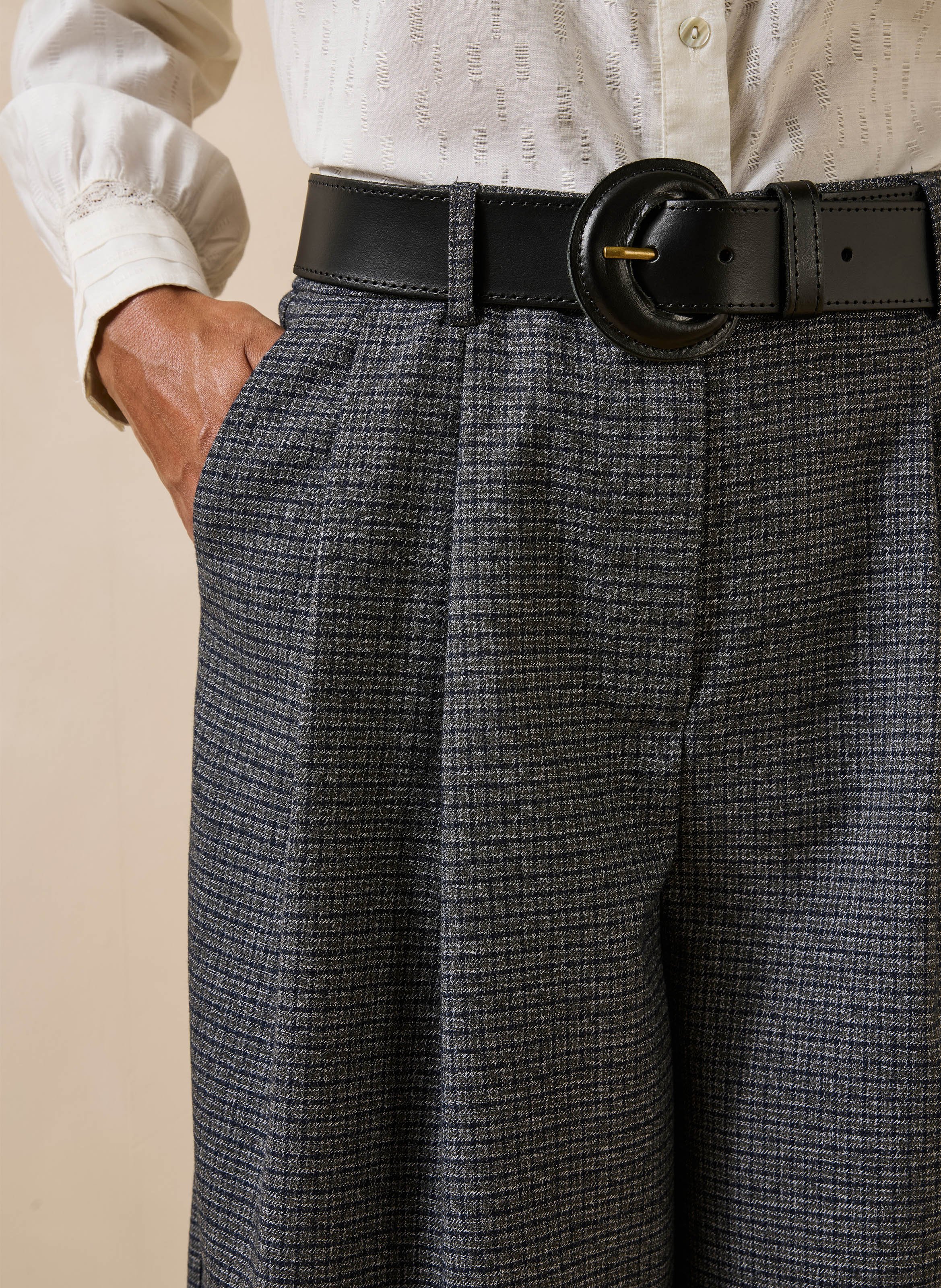 Pantalon large LA FEE MARABOUTEE Gris