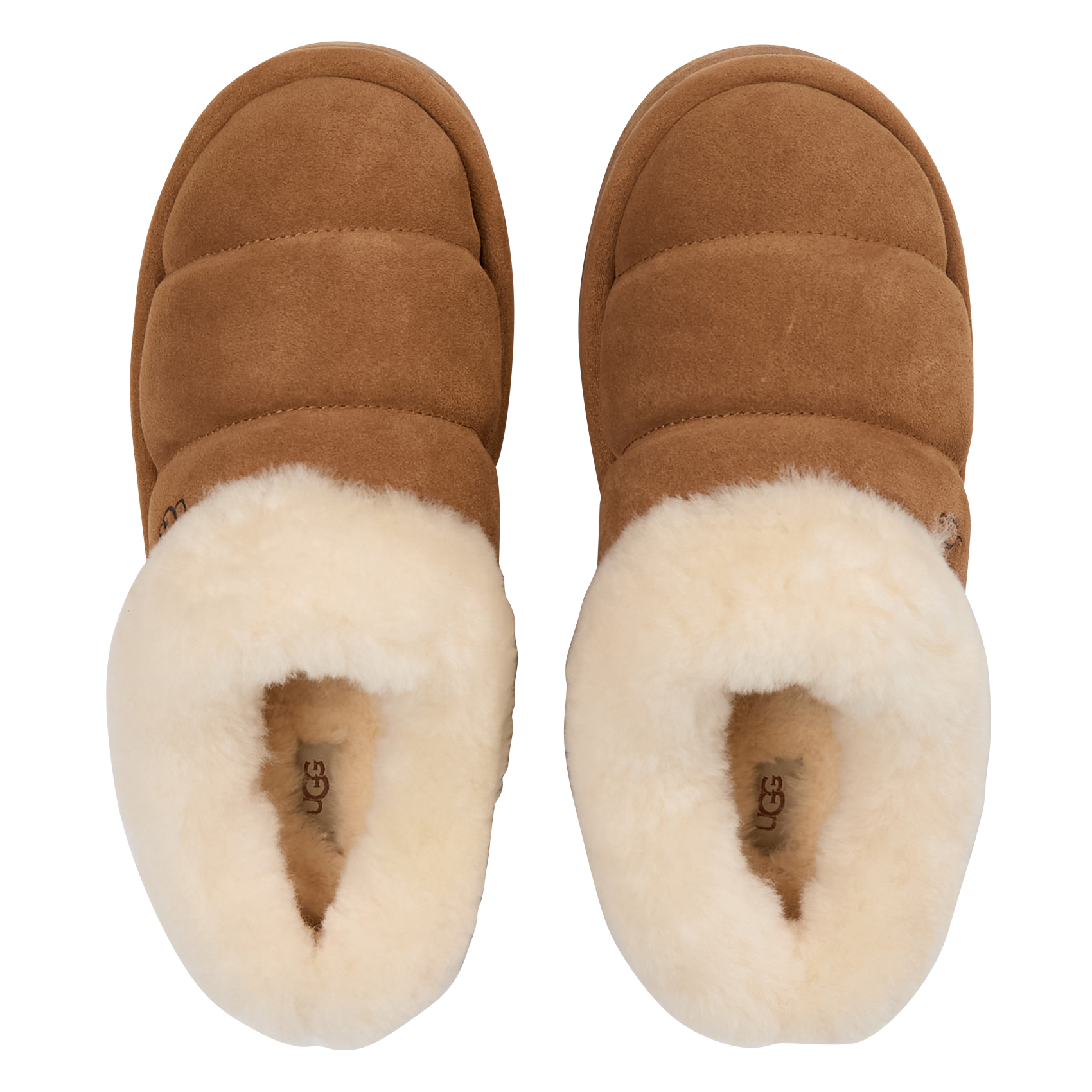 Chaussons en cuir UGG Marron