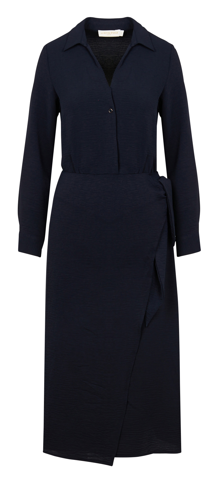 Lange jurk met overhemdkraagje LA PETITE ETOILE Blauw