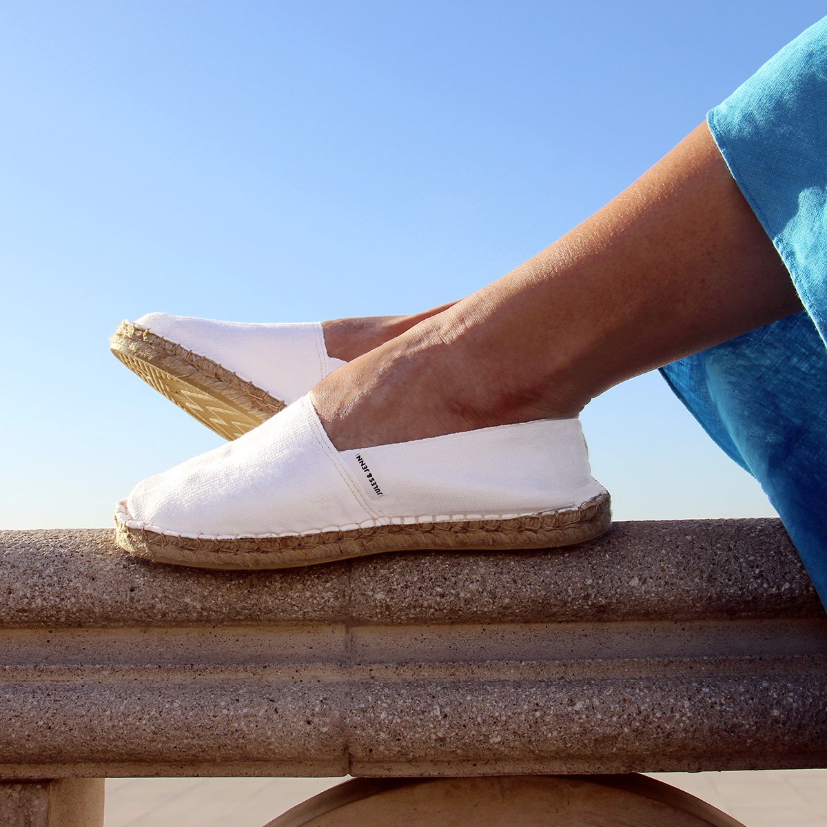 Cotton canvas espadrilles JULES & JENN White