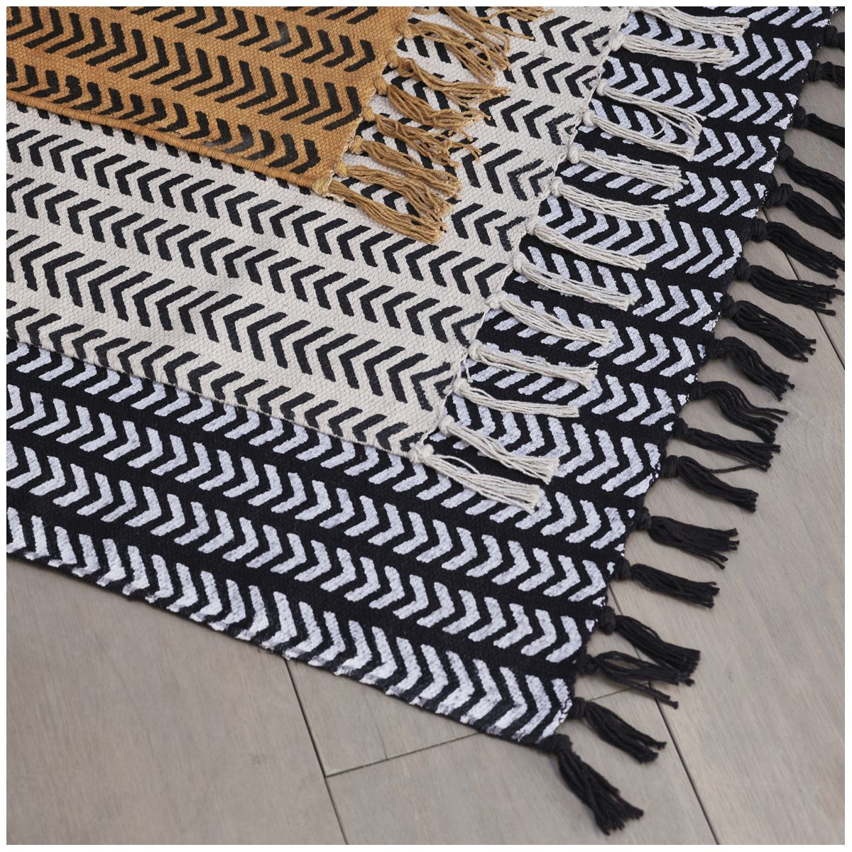 Cotton rug BLANC D'IVOIRE Brown