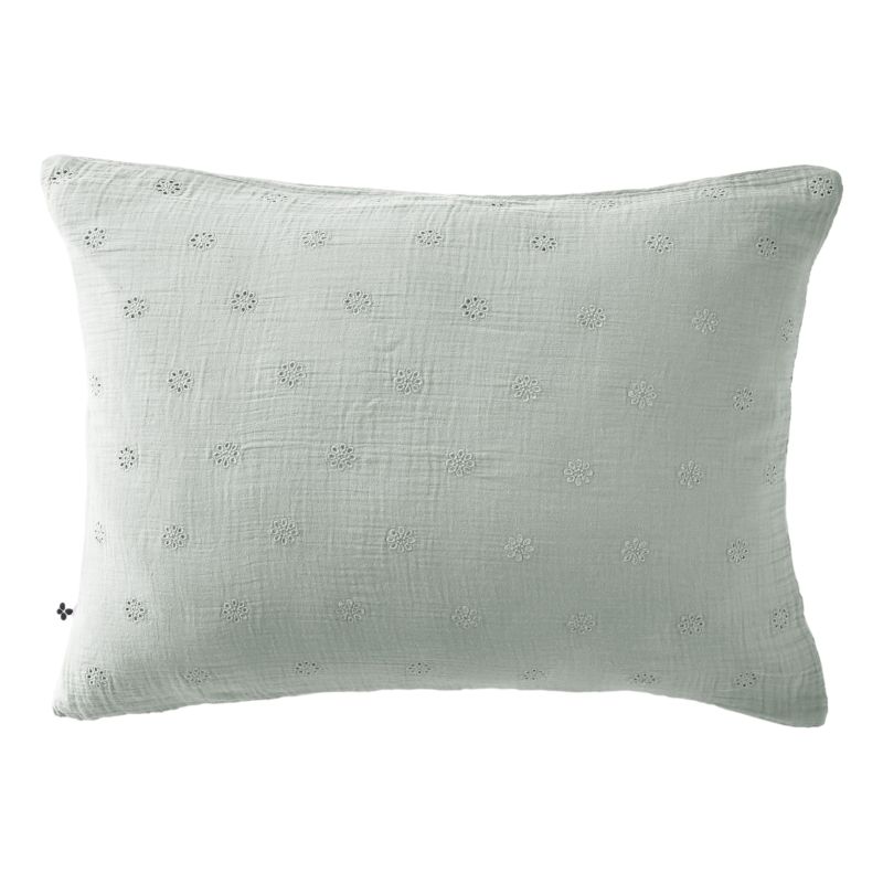 Cotton percale pillow case L'EFFET PAPILLON