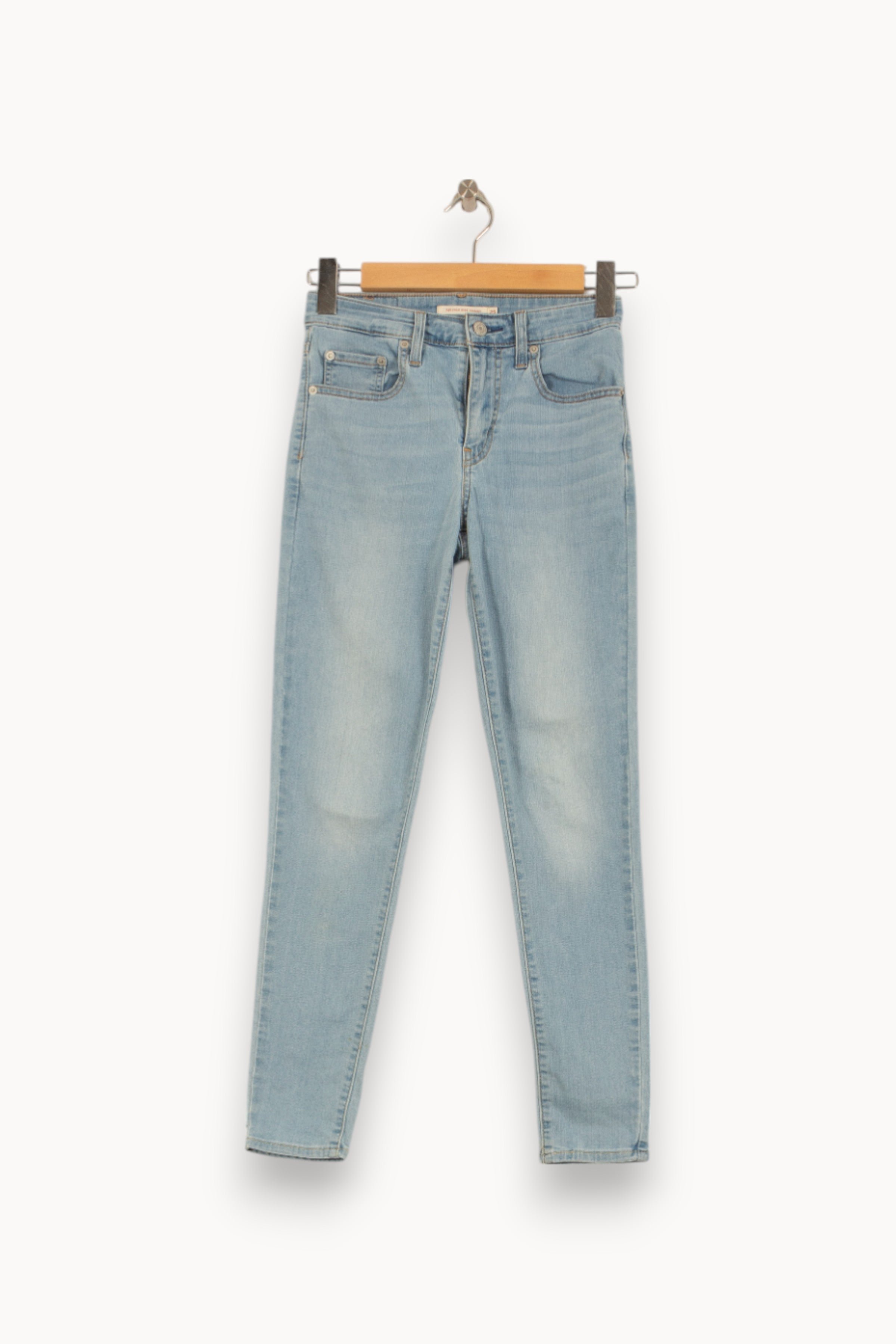 Cropped slim jeans with studs LEVI'S - Seconde main Blue