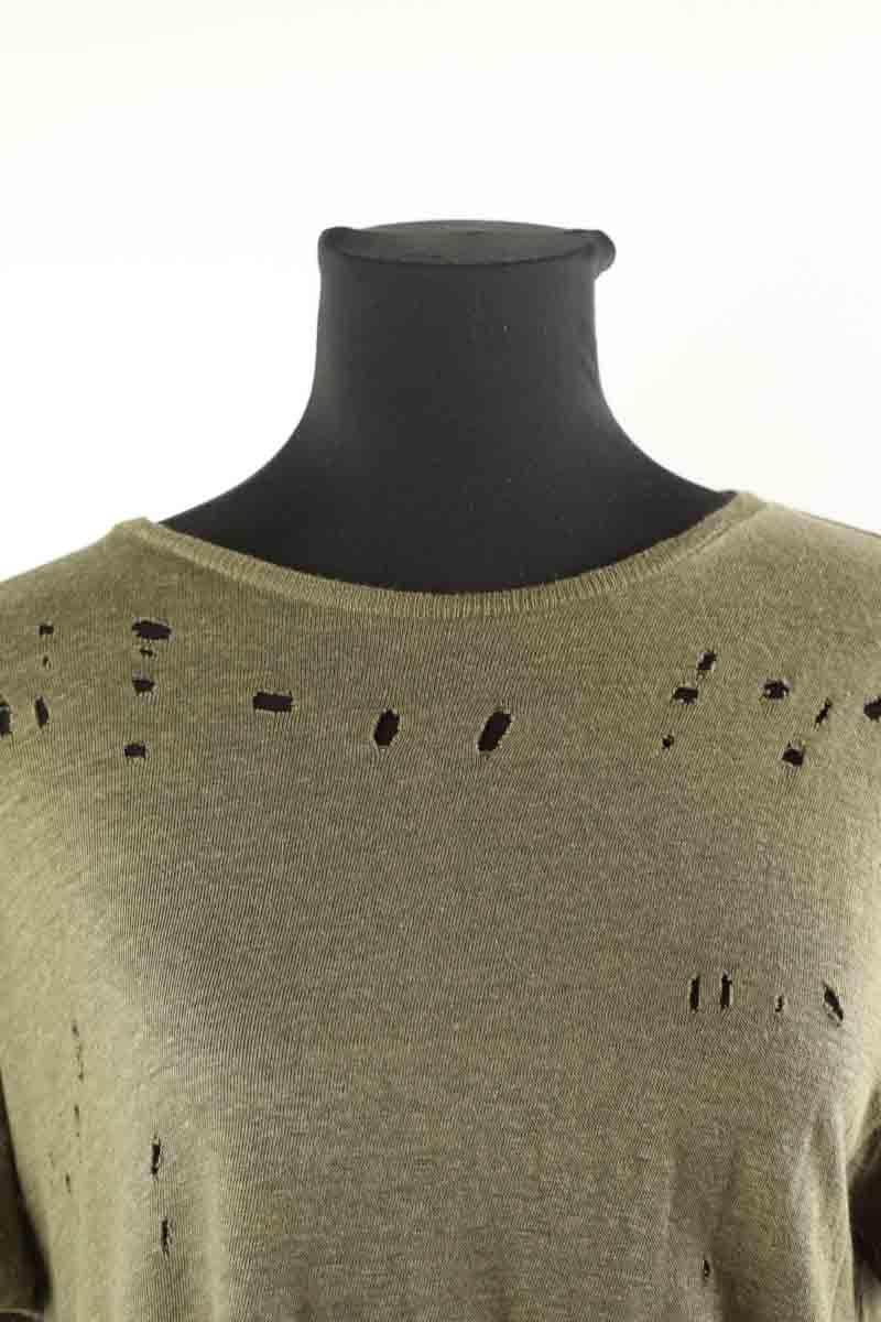 Cotton T-shirt IRO - Seconde Main Khaki