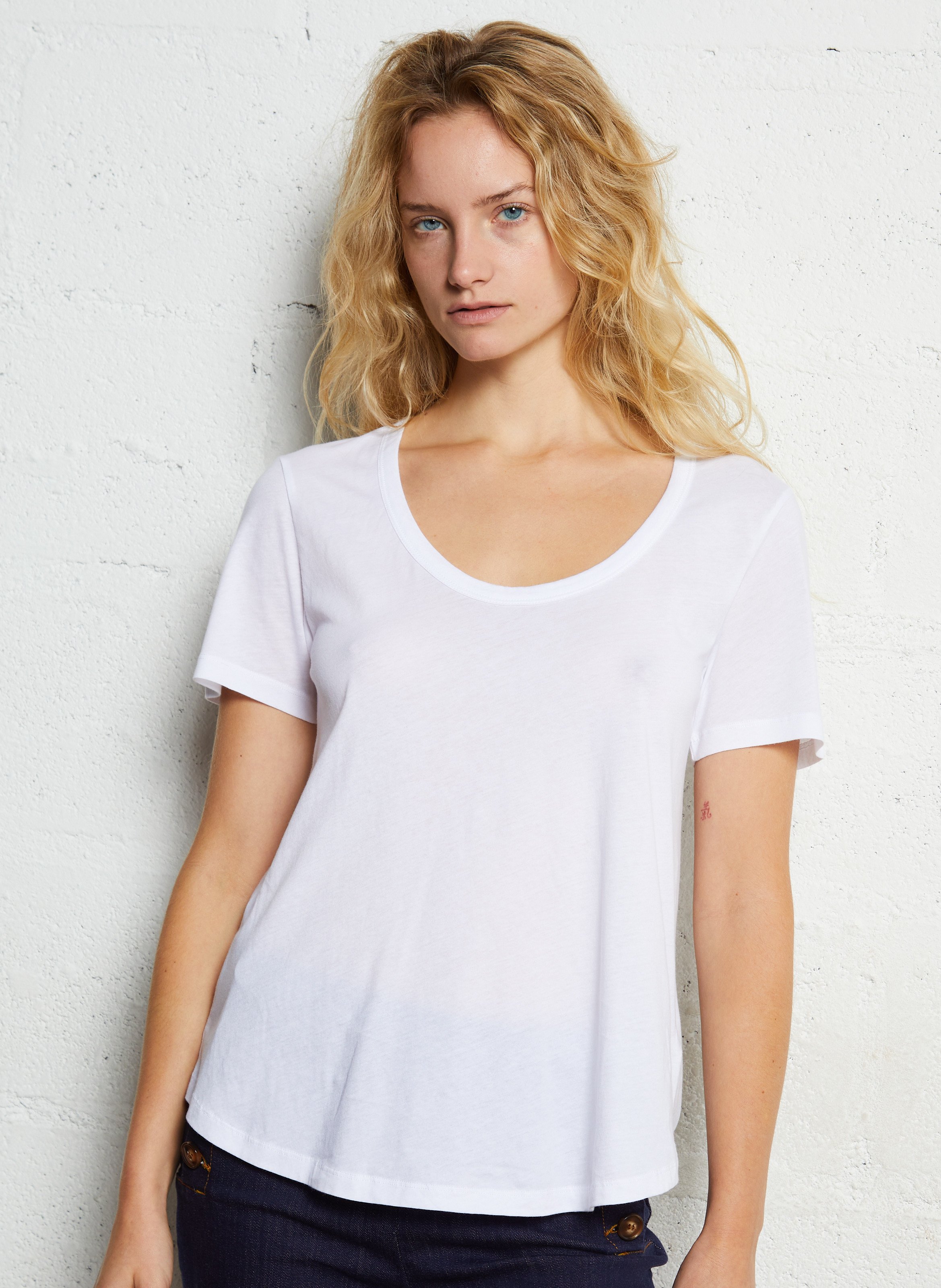 Tee-shirt droit en lin MAJESTIC FILATURES