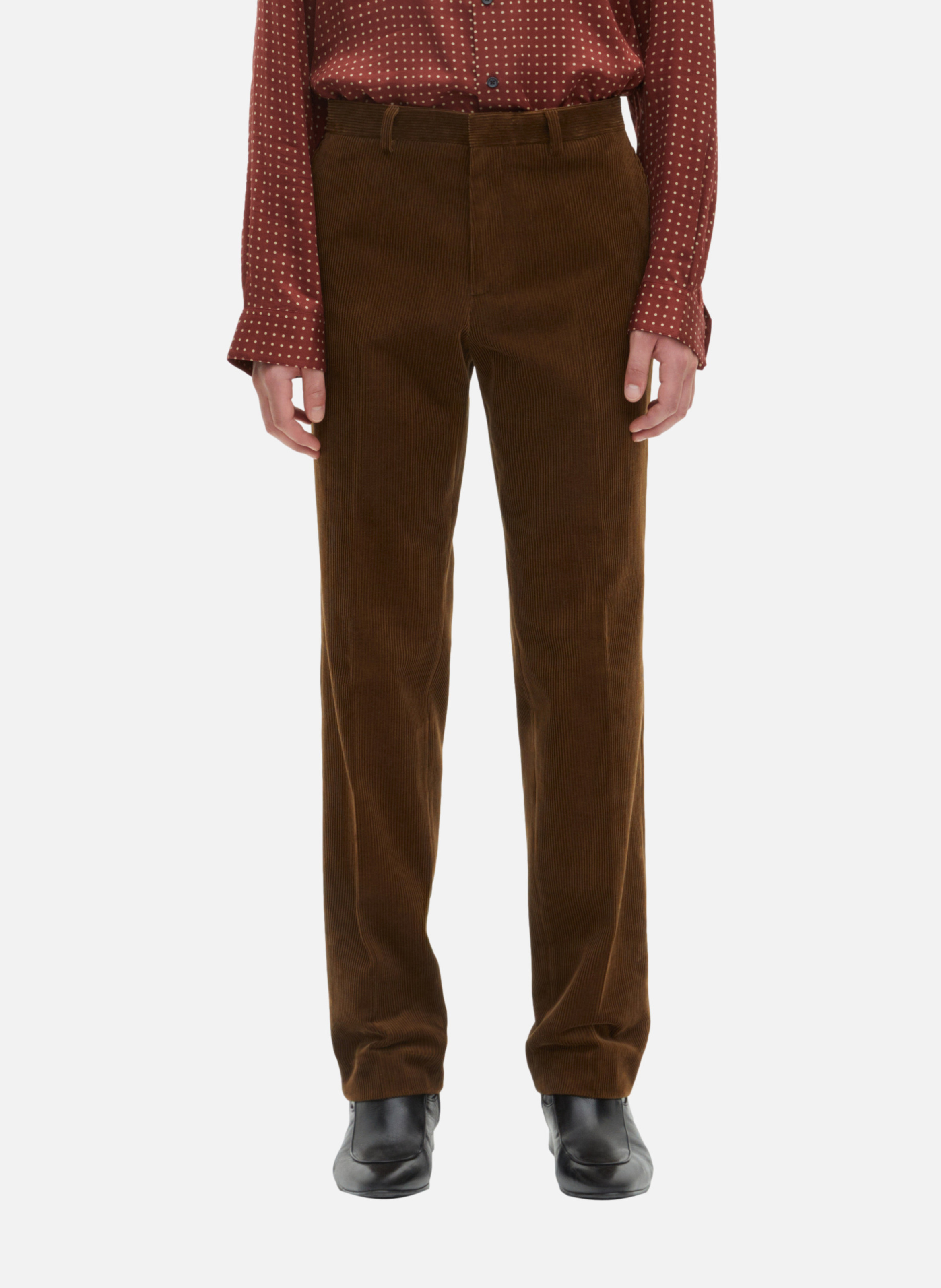 Tailored Corduroy Suit Trousers THE KOOPLES Brown