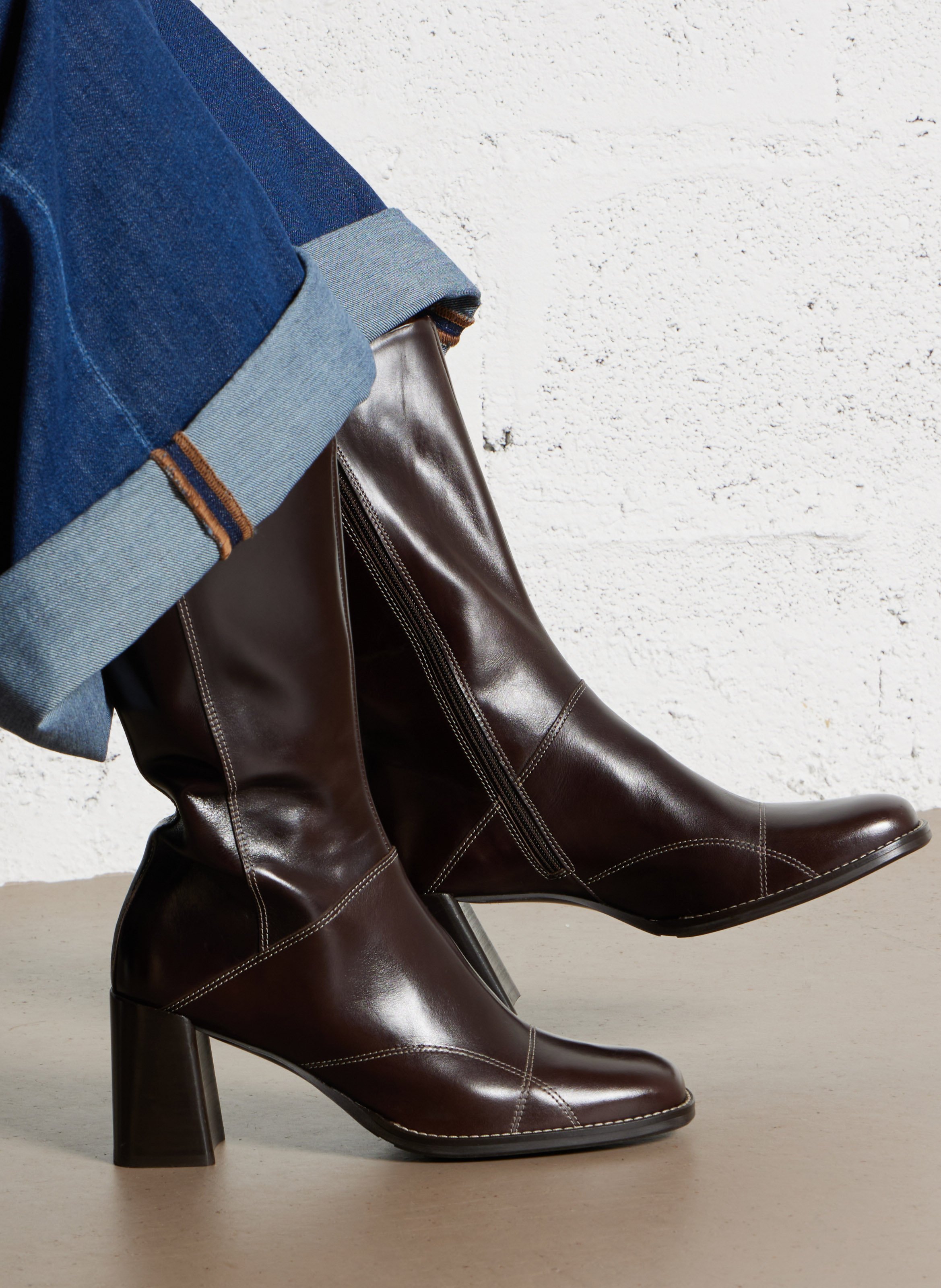 Bianca - Lederstiefeletten BILLI BI Braun