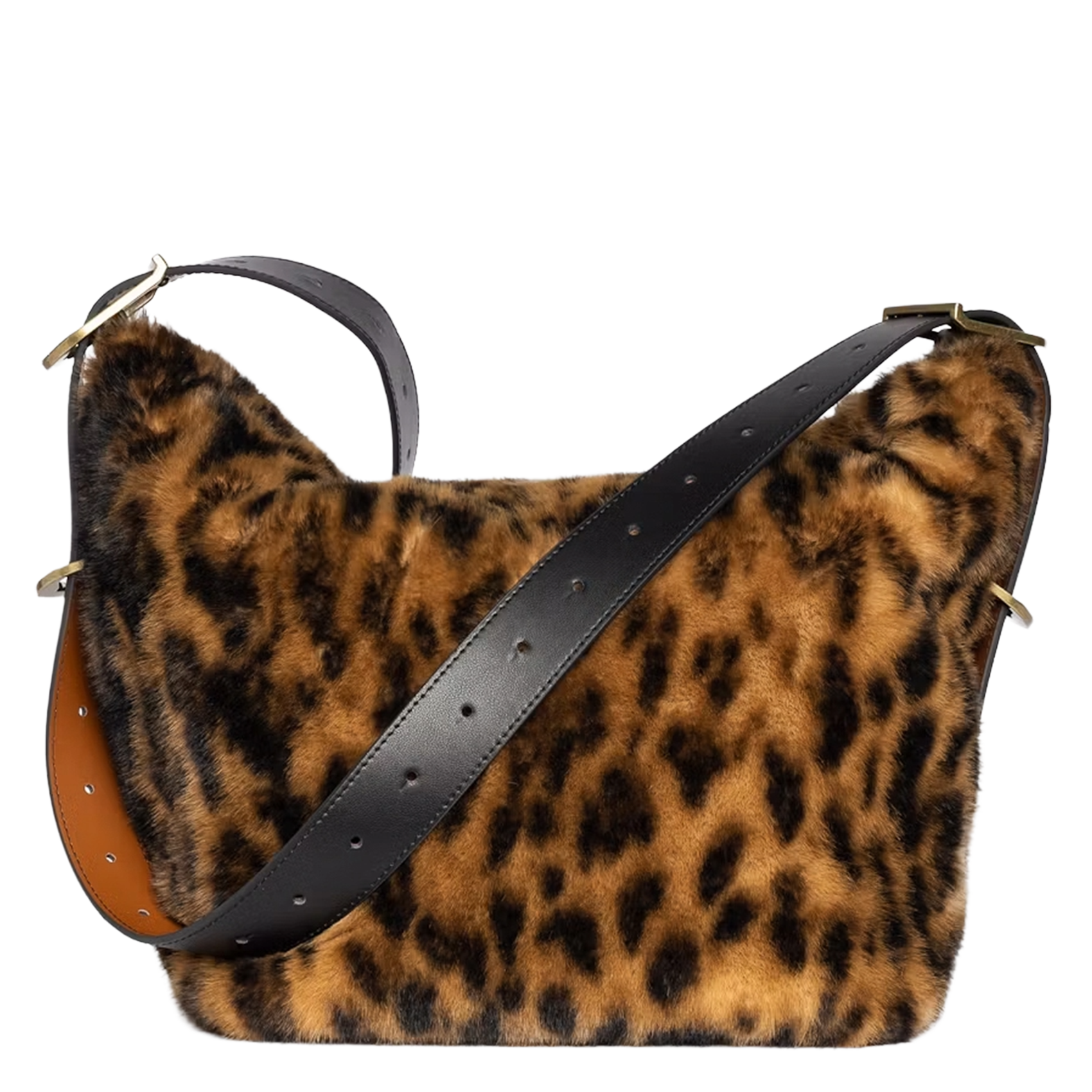 Luipaard schoudertas ZADIG&VOLTAIRE Bruin