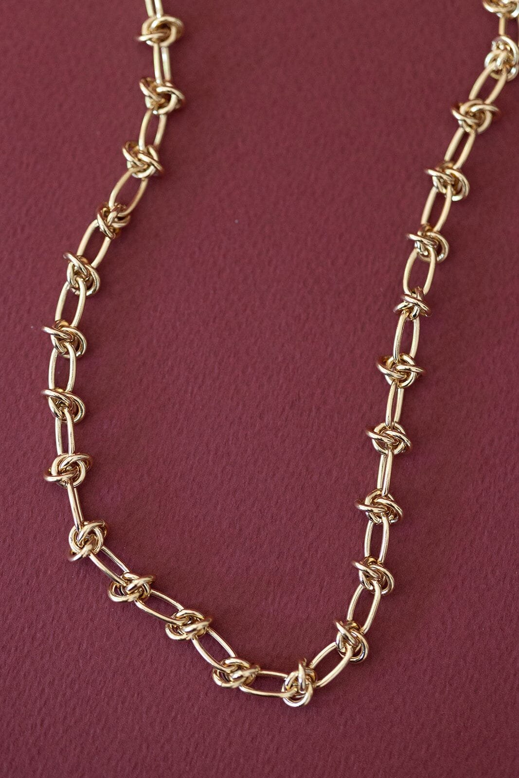 Silver plated necklace MONSIEUR SIMONE Golden