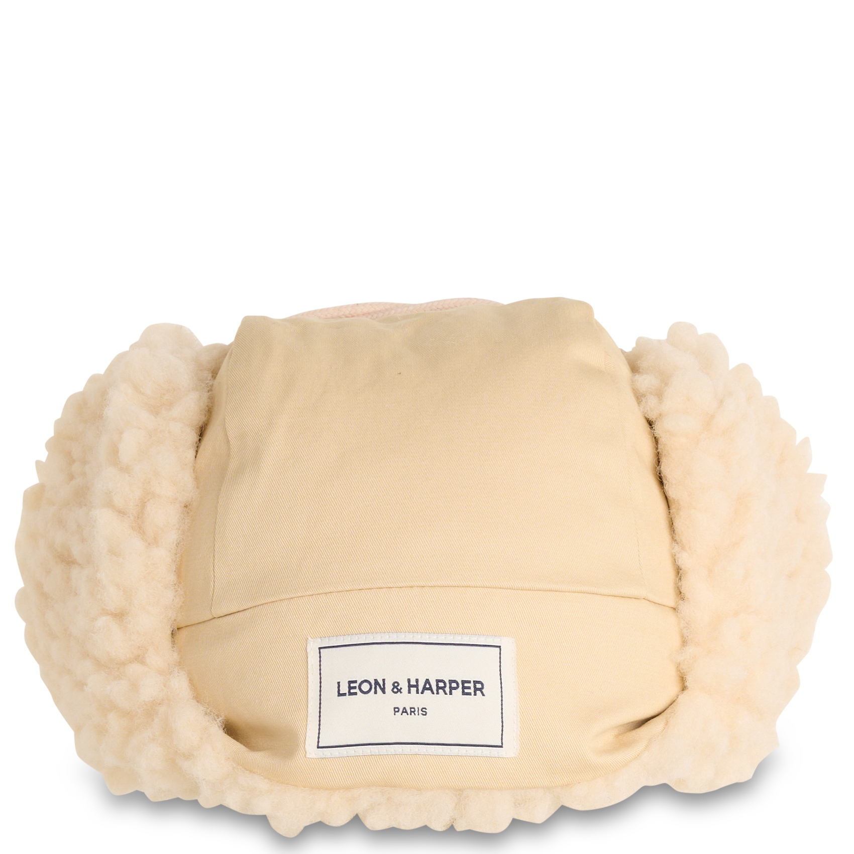 Chapka moletonnée reversible LEON & HARPER Blanc