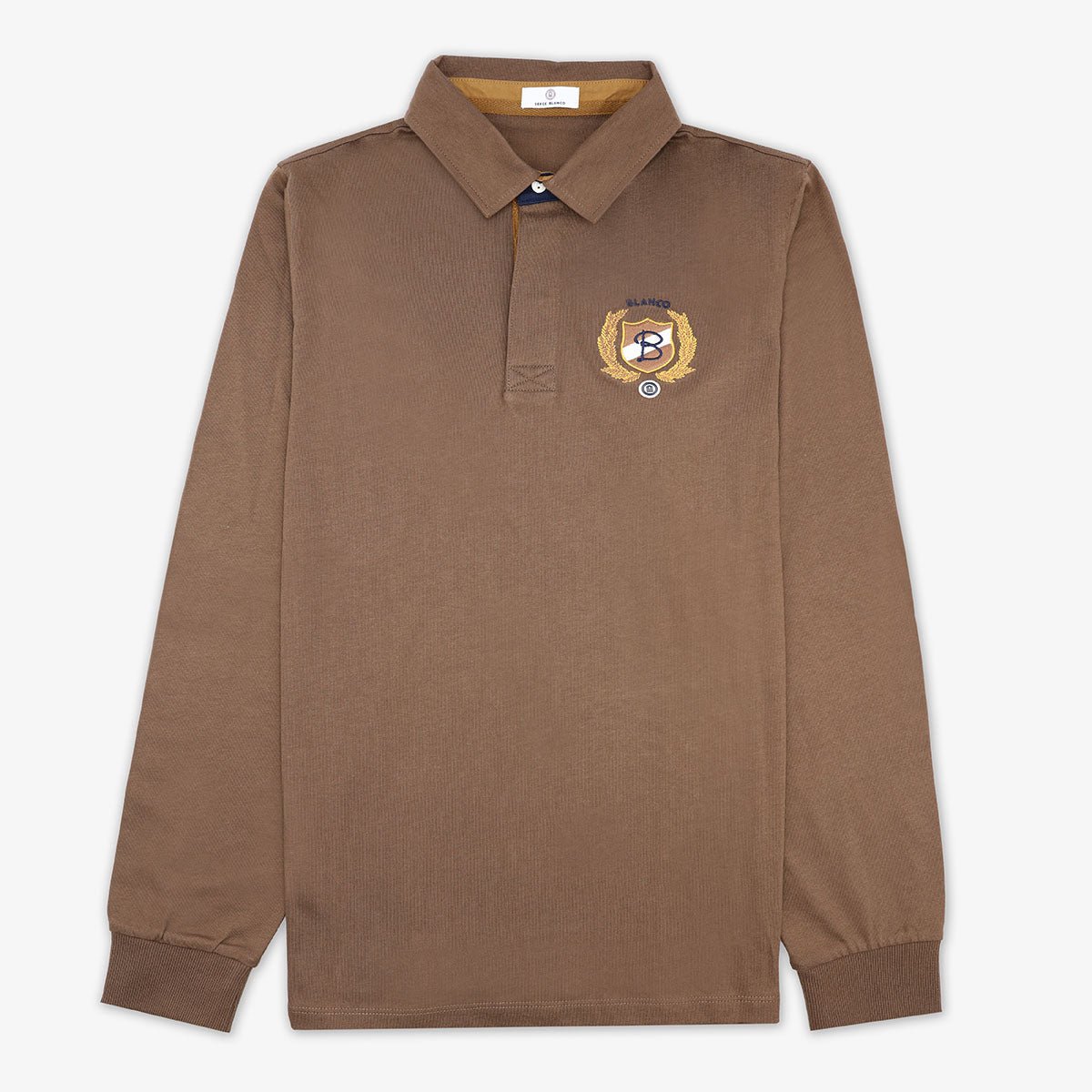 Long-sleeved rugby jersey SERGE BLANCO Brown