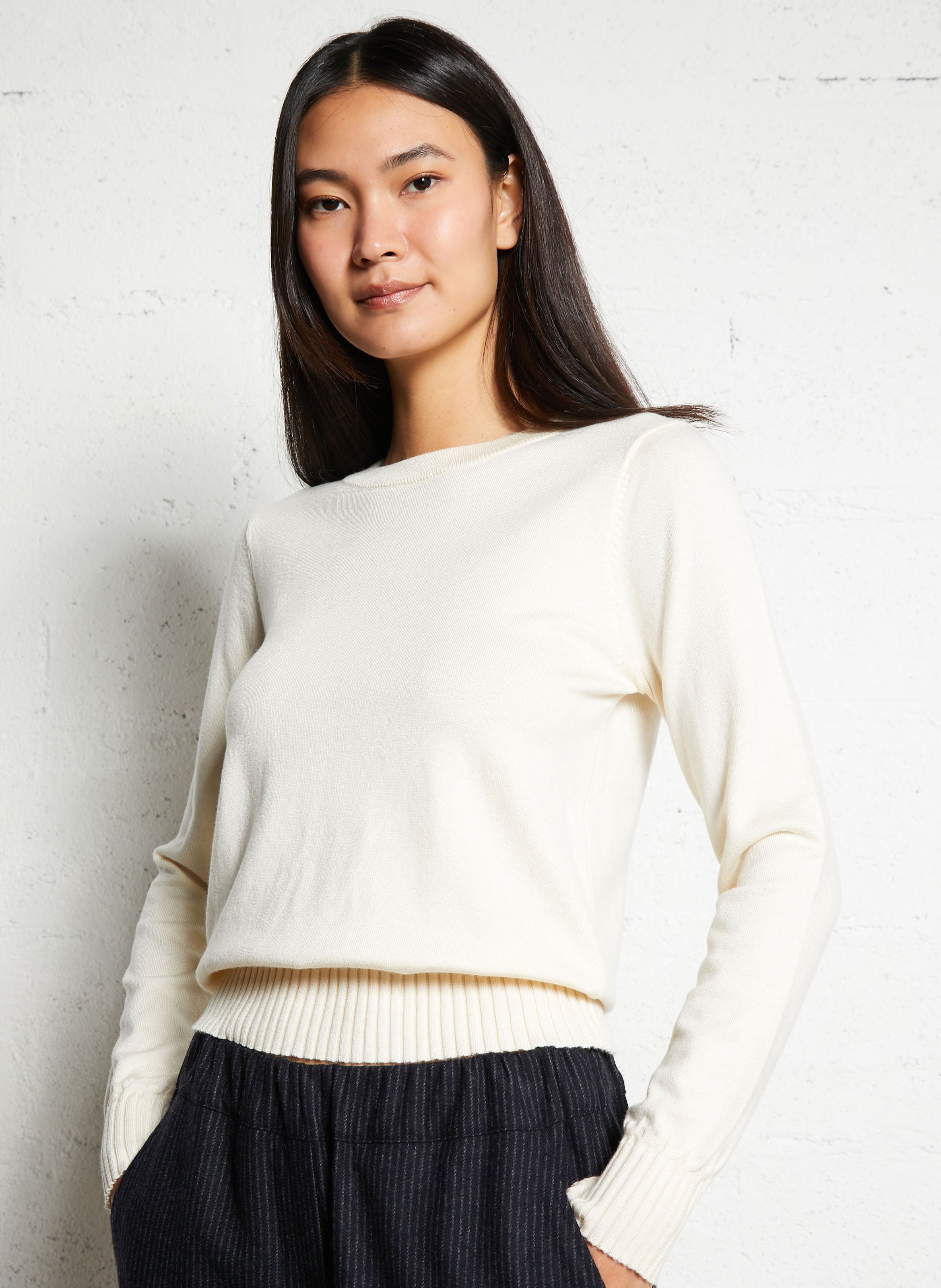 Fitted round neck sweater LA PETITE ETOILE