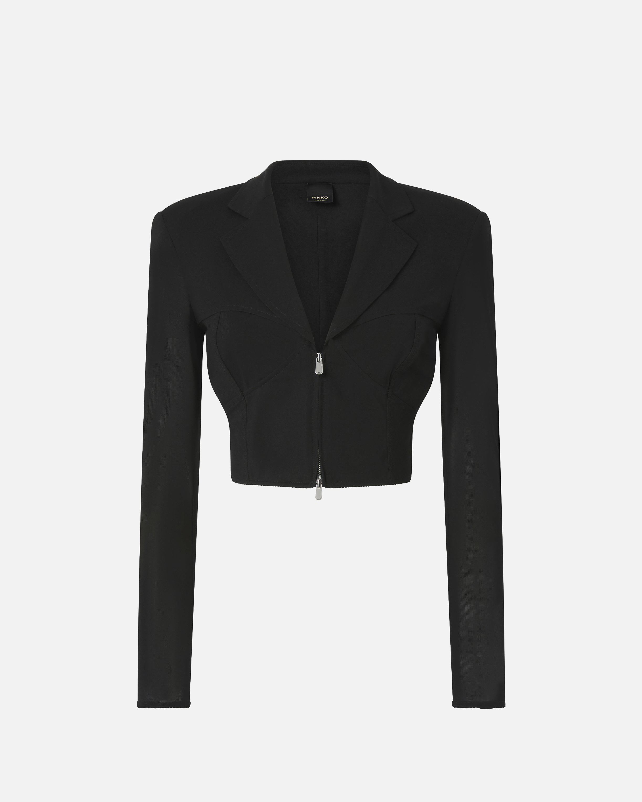 Spencer jacket with zipper closure PINKO Black