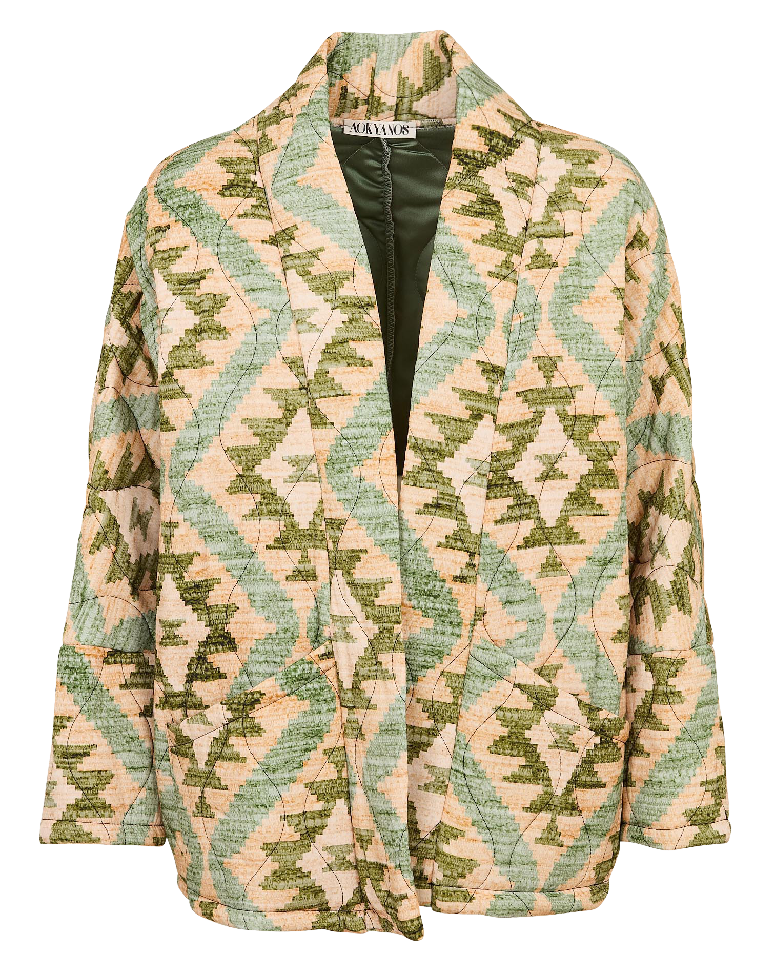 Schalkragenjacke AOKYANOS Khaki