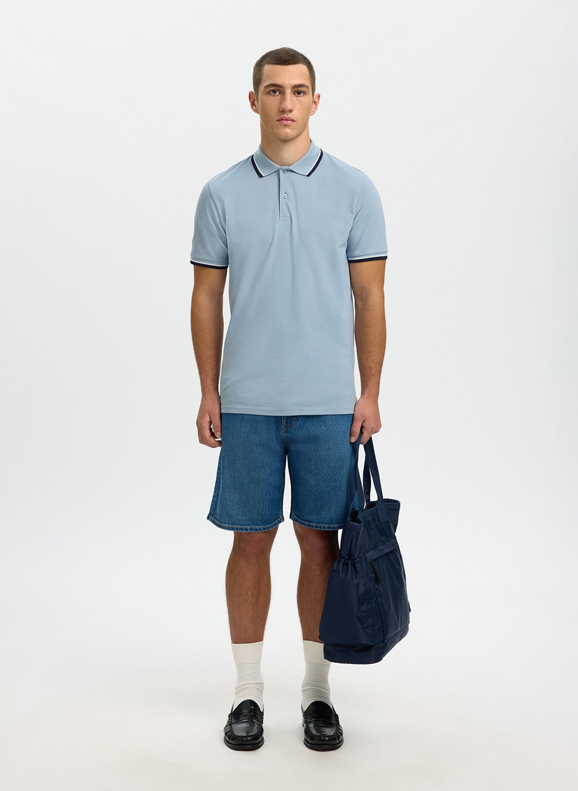 Regular-fit polo shirt SELECTED Blue