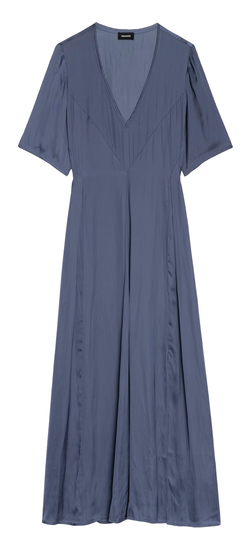 Lange, soepelvallende jurk met V-hals  ZADIG&VOLTAIRE Blauw