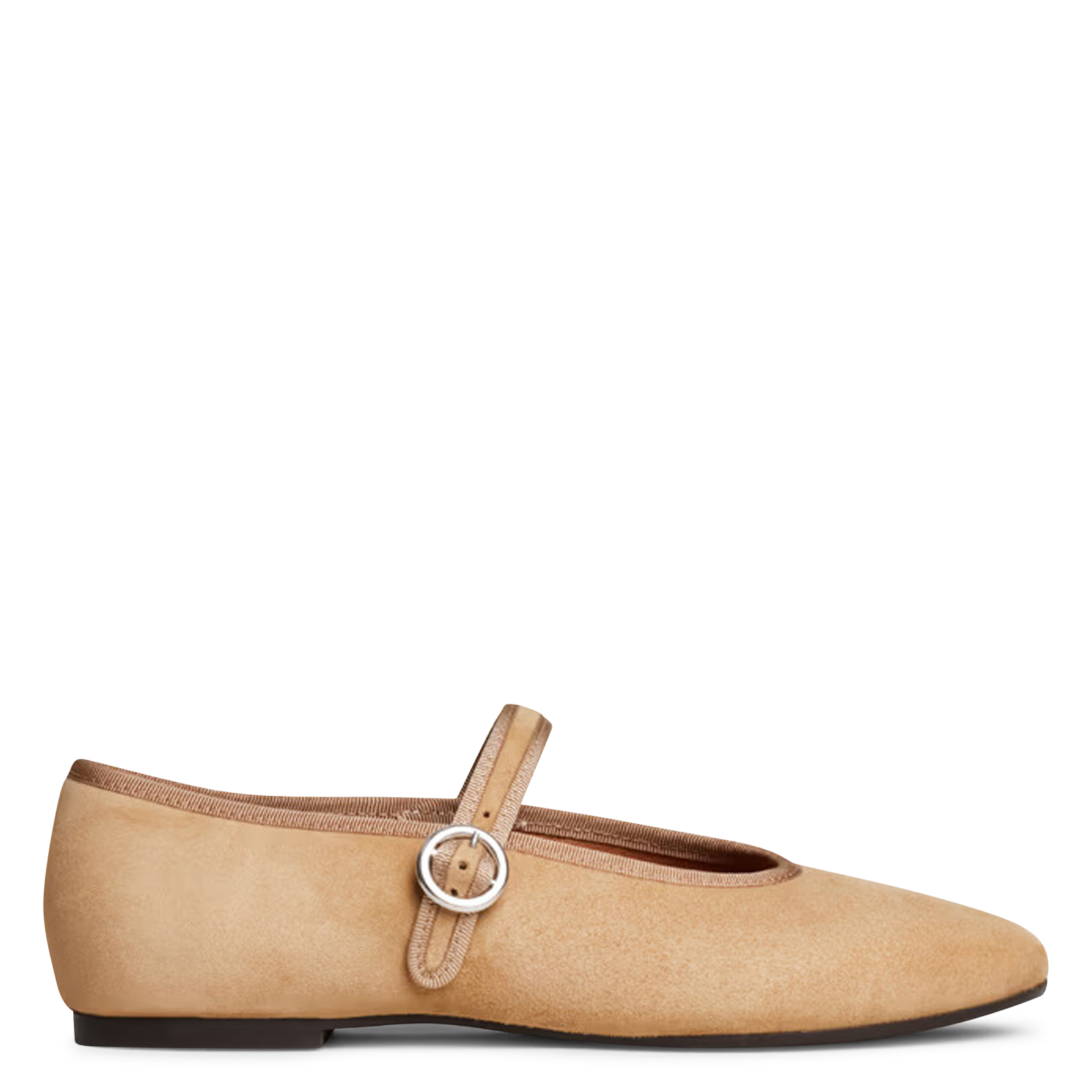 Ballerines en cuir velours JONAK Jaune