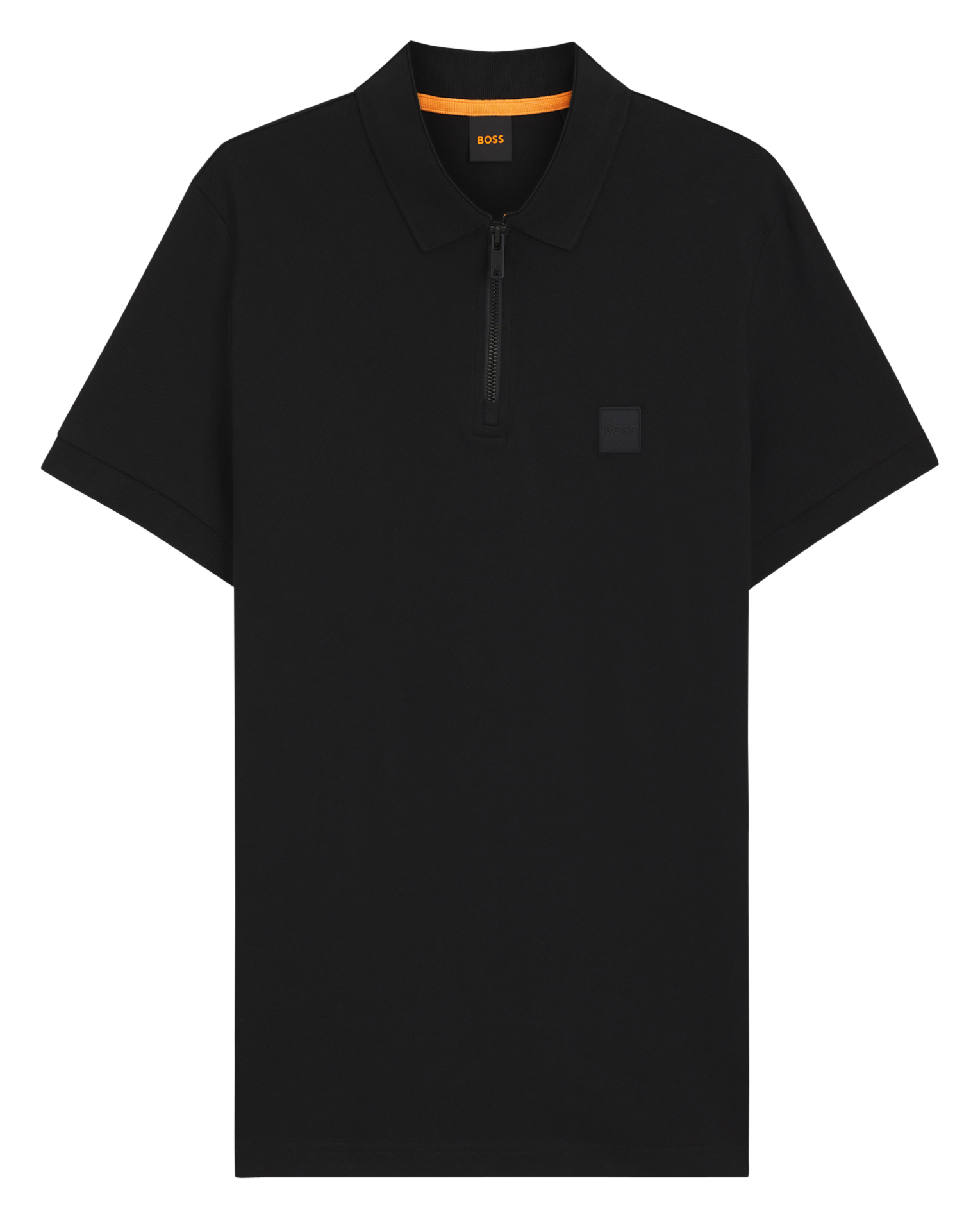 Slim-fit cotton-blend polo shirt BOSS Black