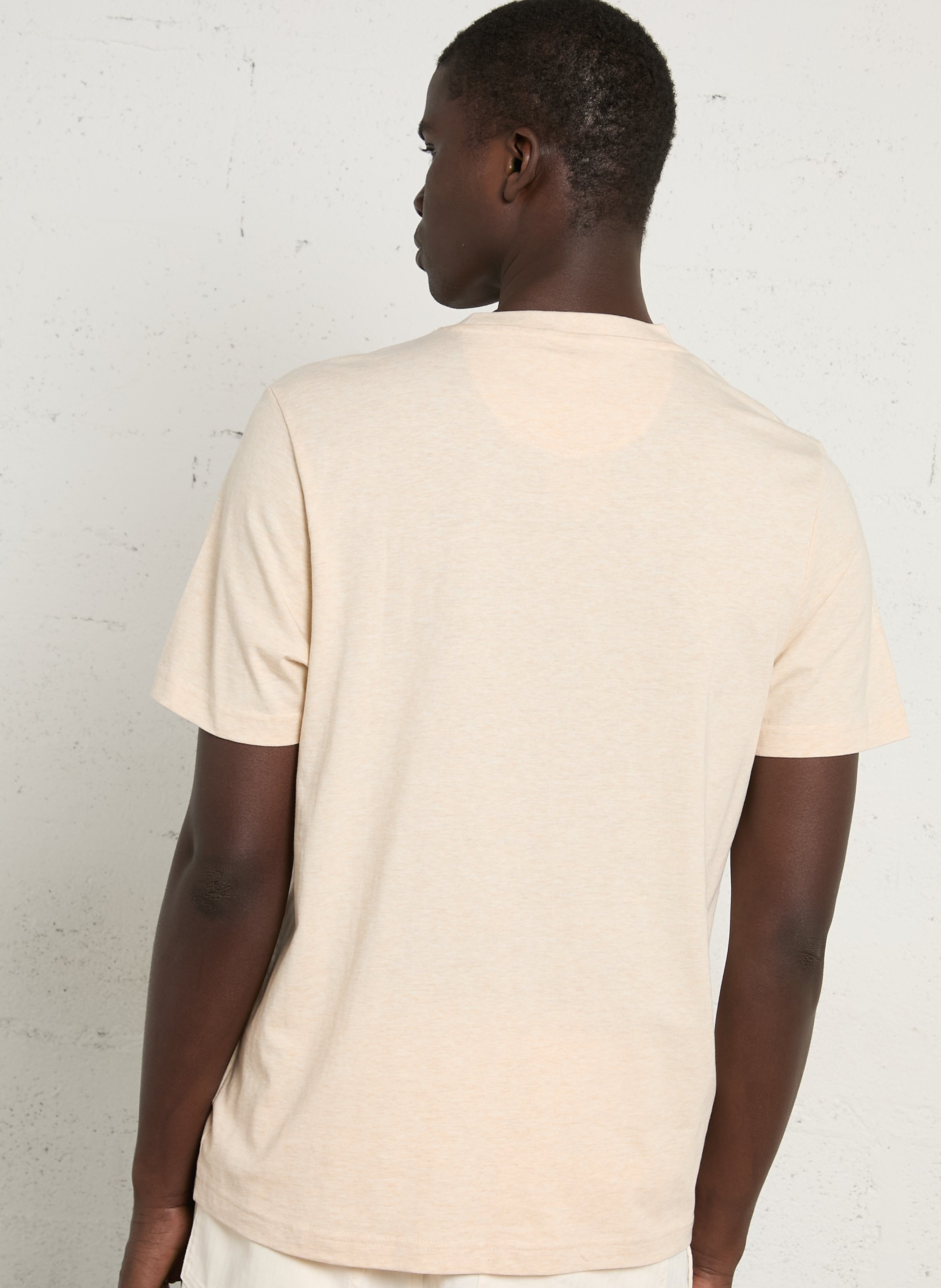 T-shirt van biokatoen met ronde hals FARAH Grijs