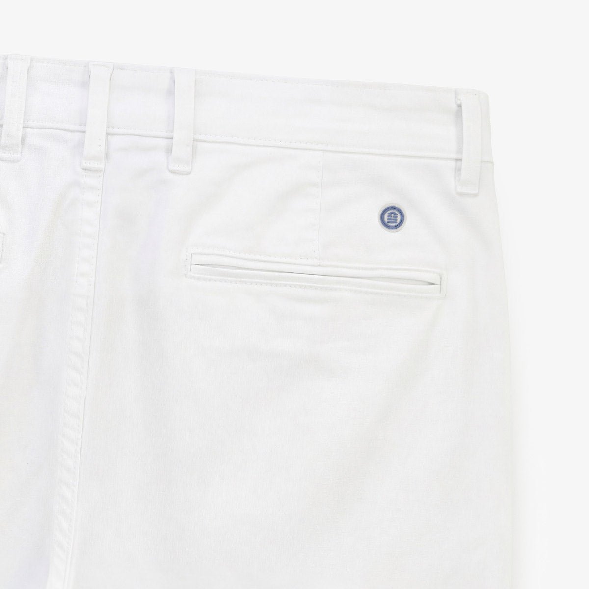 Bermuda coupe droite en coton stretch SERGE BLANCO Blanc