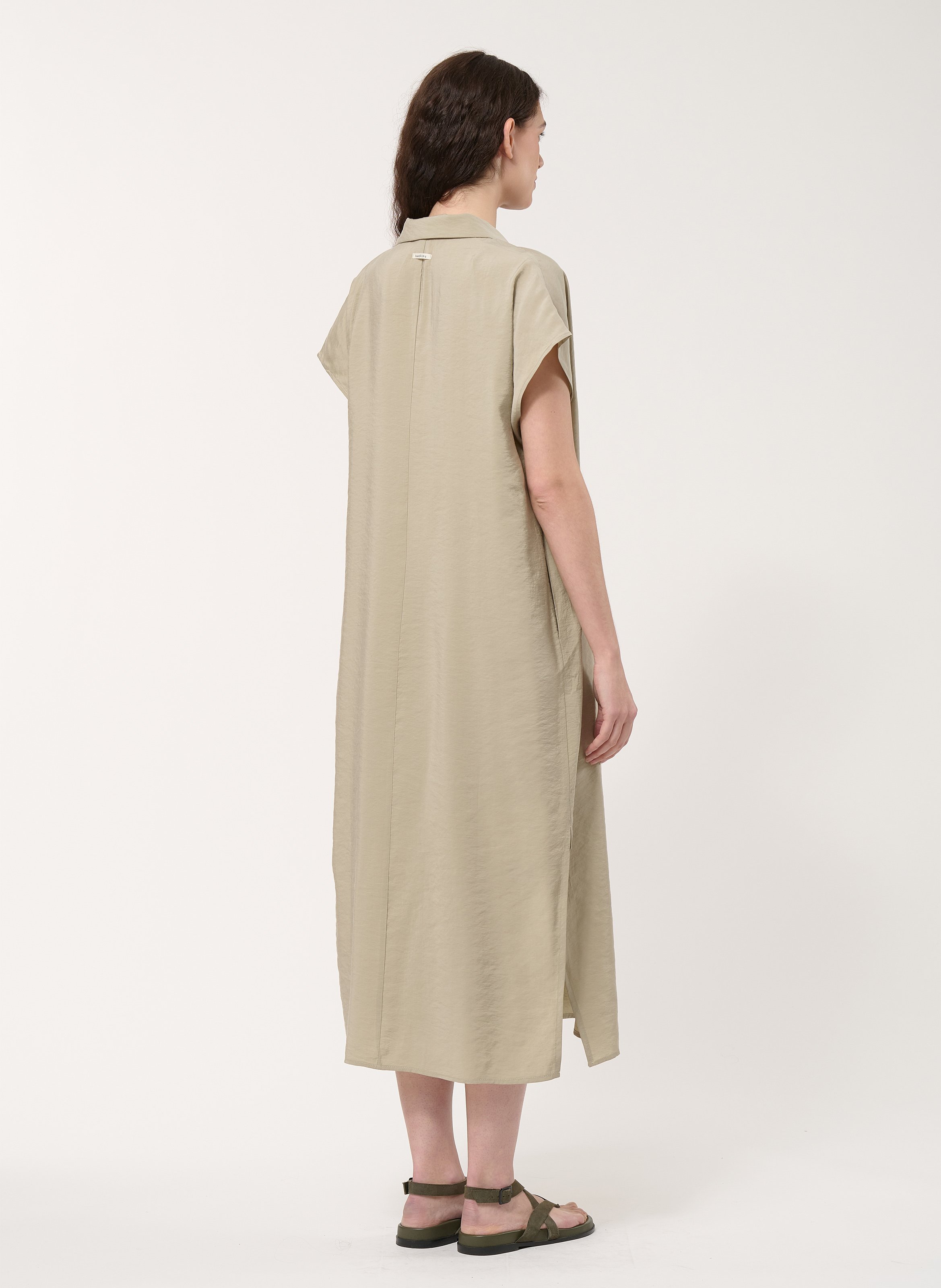 Robe midi à col tailleur  HUMILITY Vert