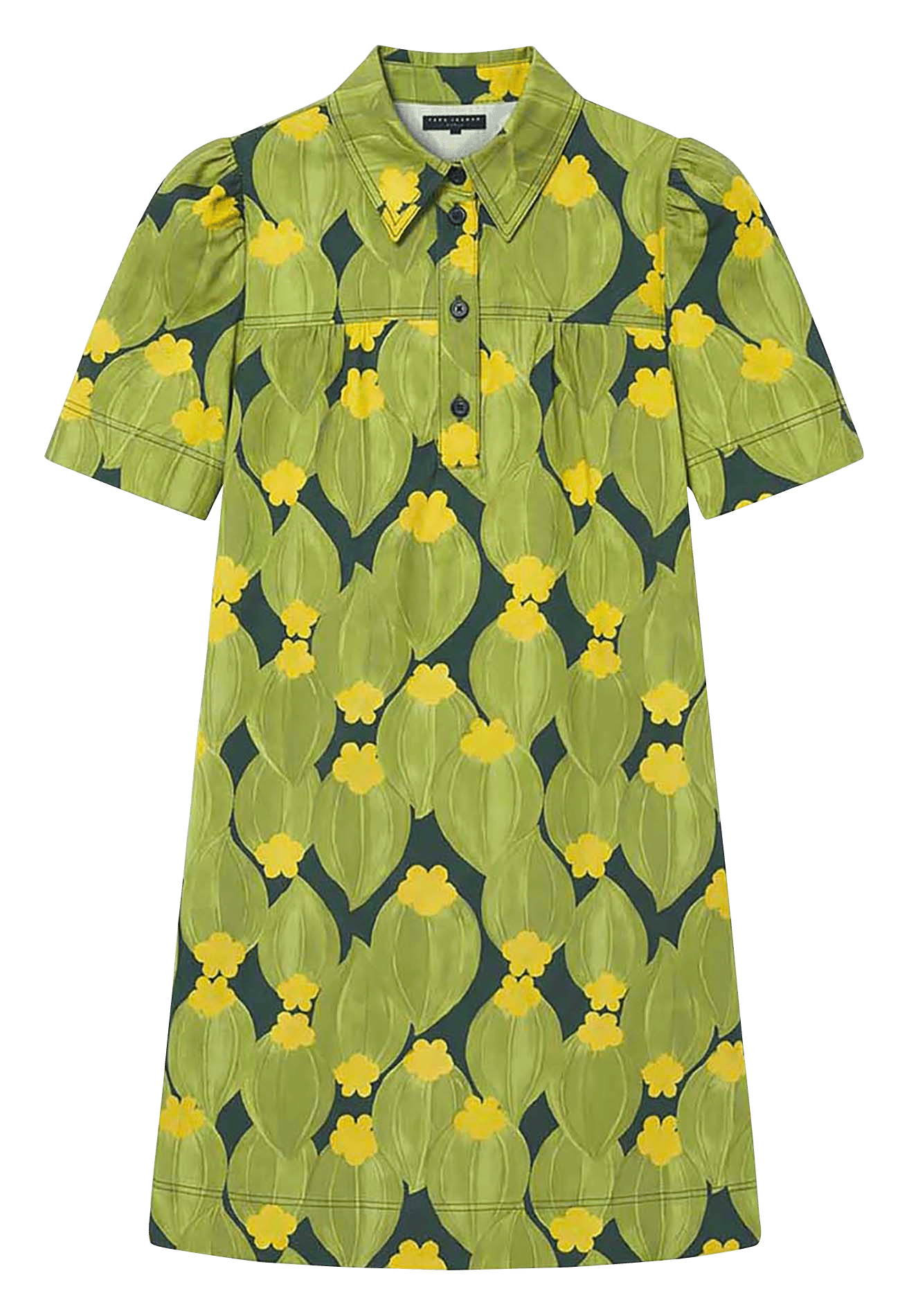 Robe courte droit imprimée TARA JARMON Vert