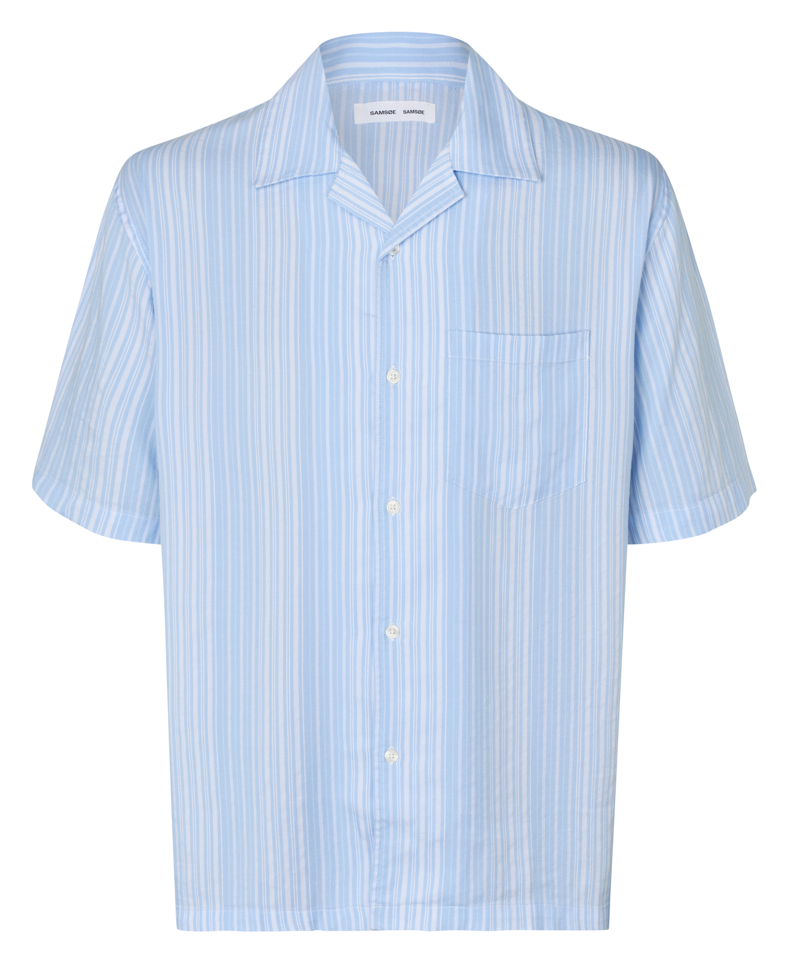 Chemise col classique rayée SAMSOE SAMSOE Bleu