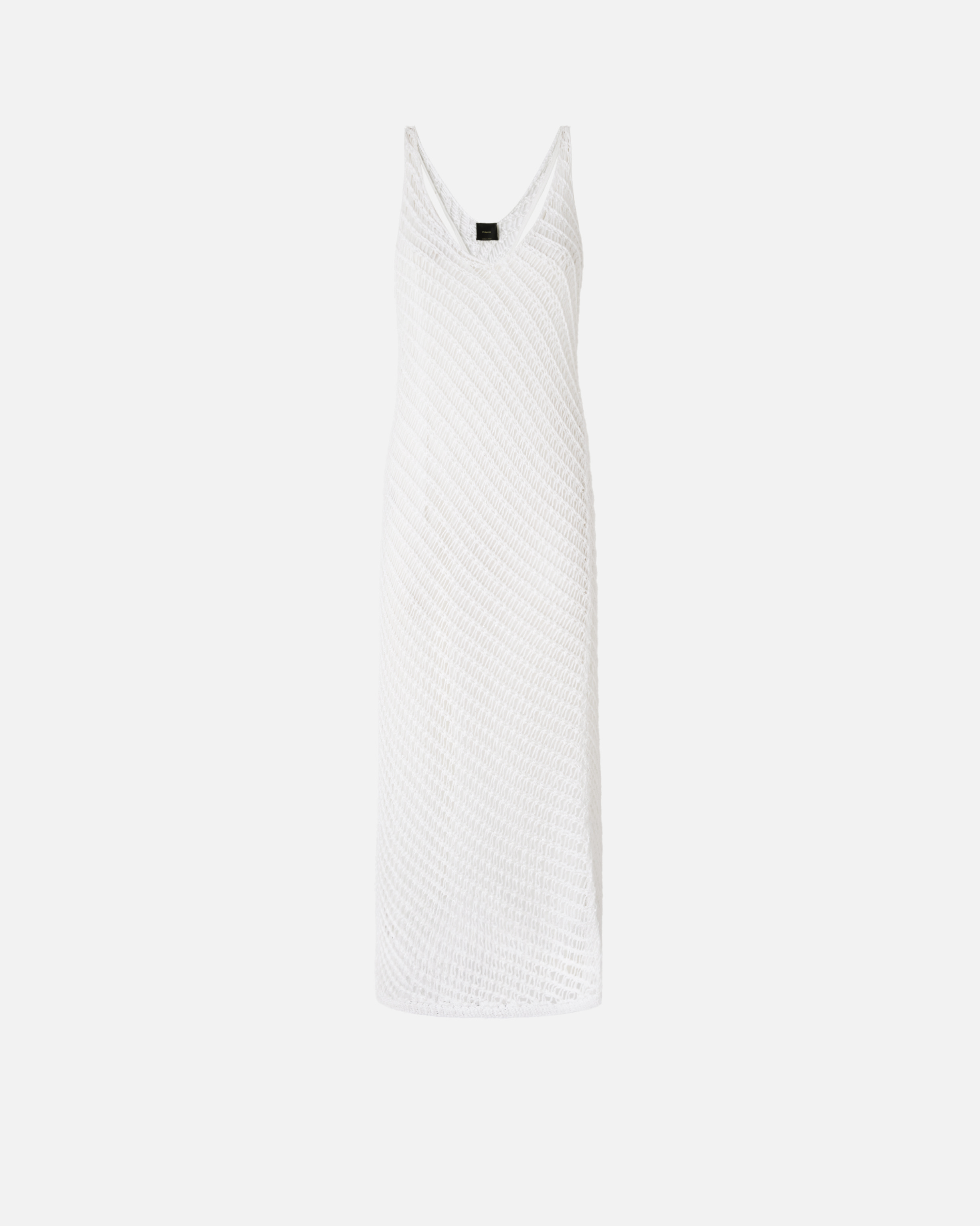 Robe midi façon crochet à paillettes PINKO Blanc
