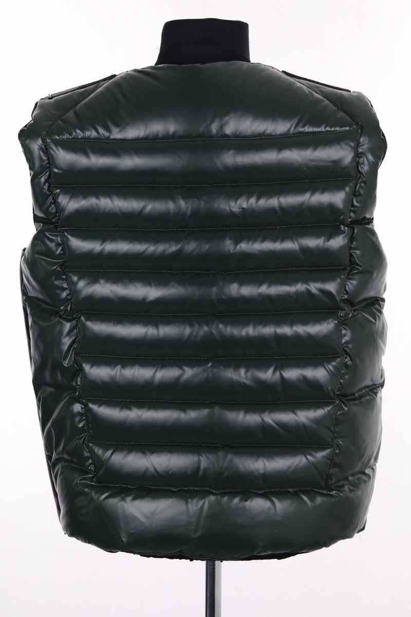 Lightweight quilted padded jacket with high neck MONCLER - Seconde Main Green