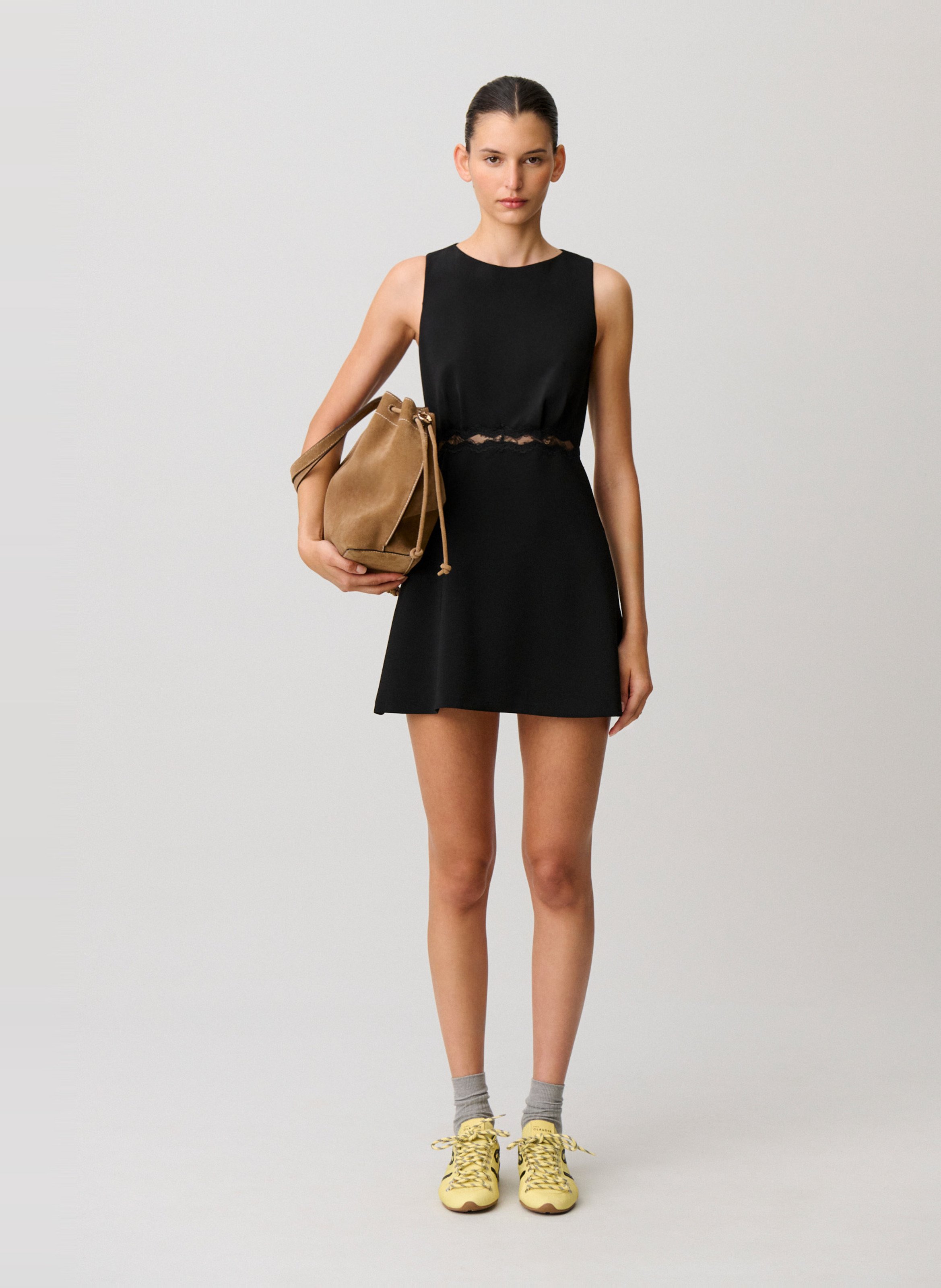 Robe courte col rond CLAUDIE PIERLOT Noir