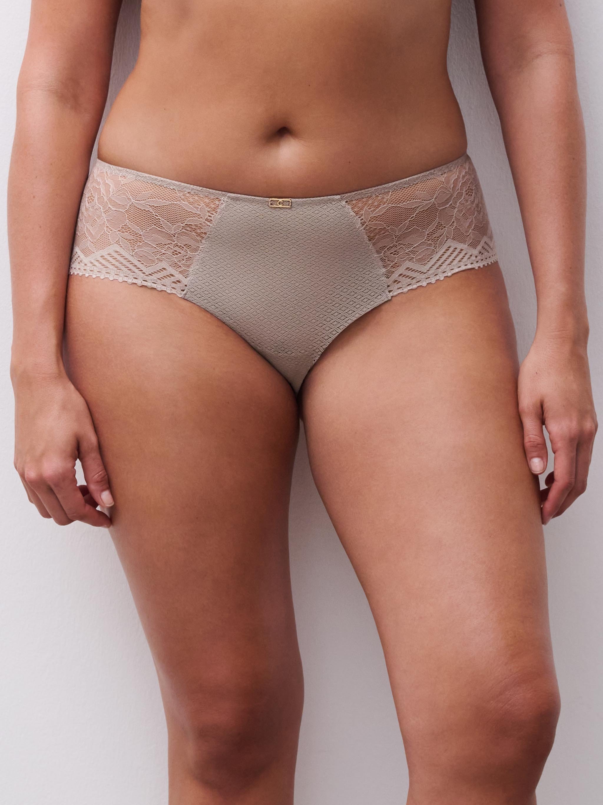 Lace boy shorts CHANTELLE Brown