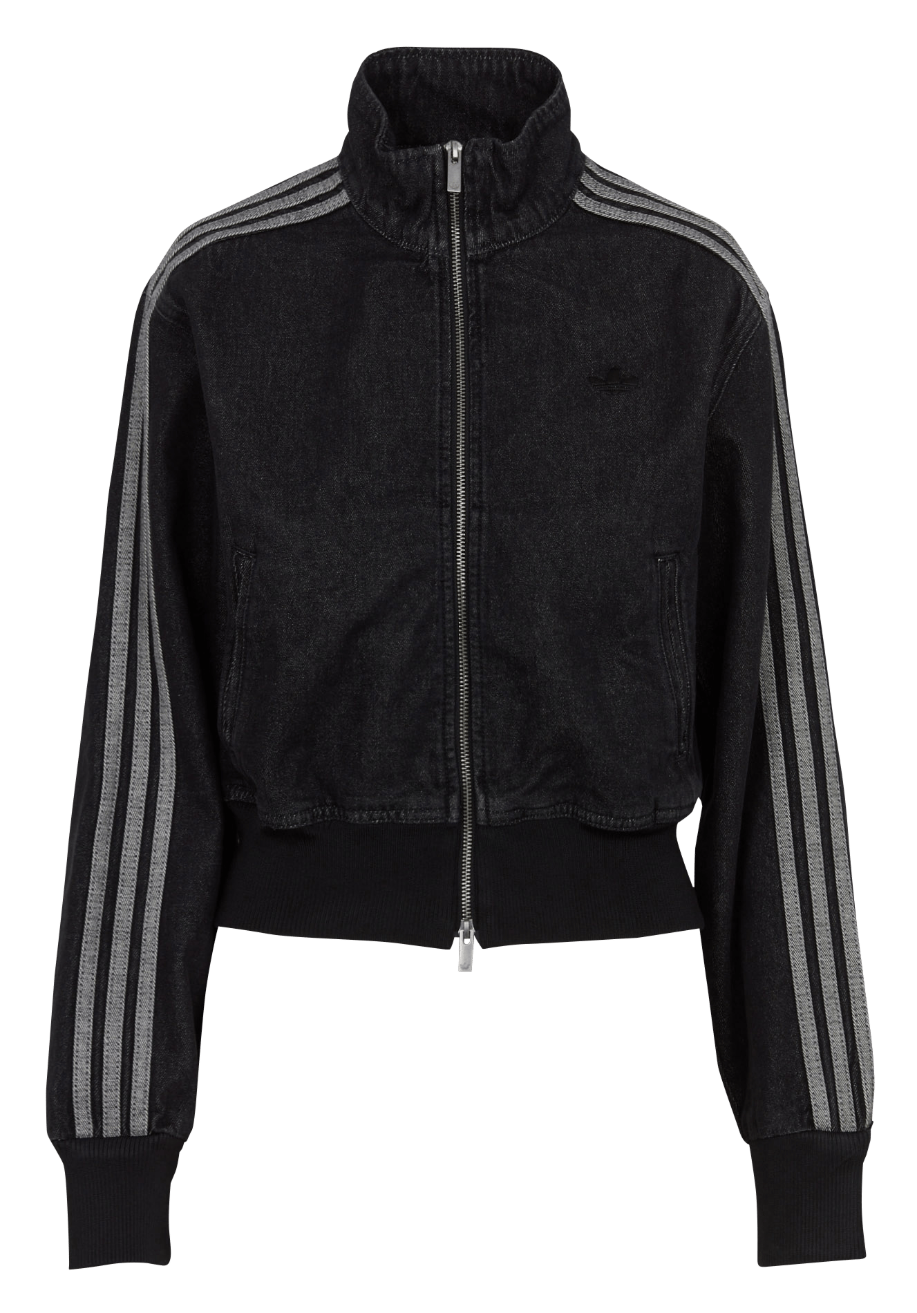 Jeansjacke mit Stehkragen und Reißverschluss ADIDAS Schwarz