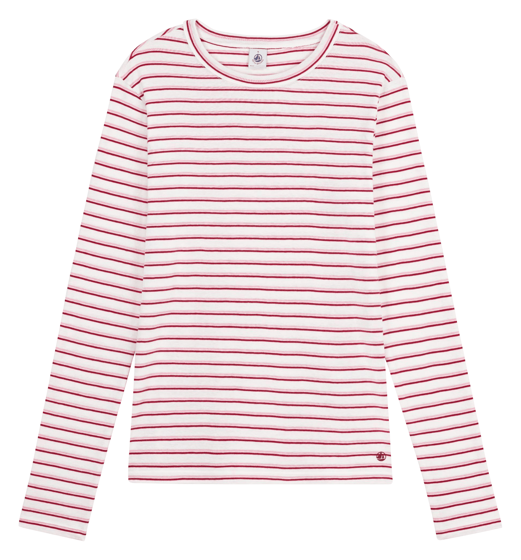 Tee-shirt col rond en coton PETIT BATEAU Multicolore