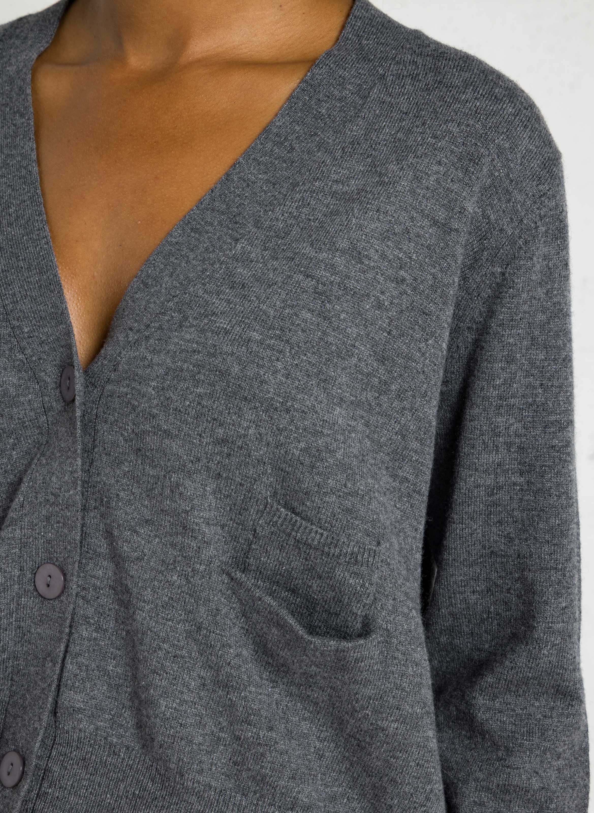 Oversize Weste mit Taschen NICE THINGS Grau