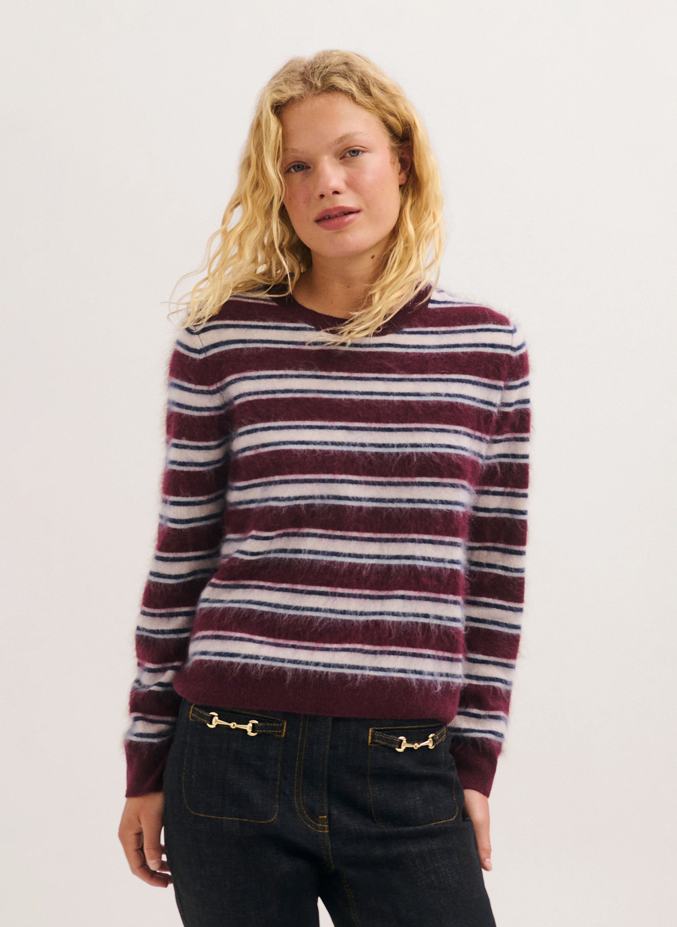 Wool striped sweater PABLO