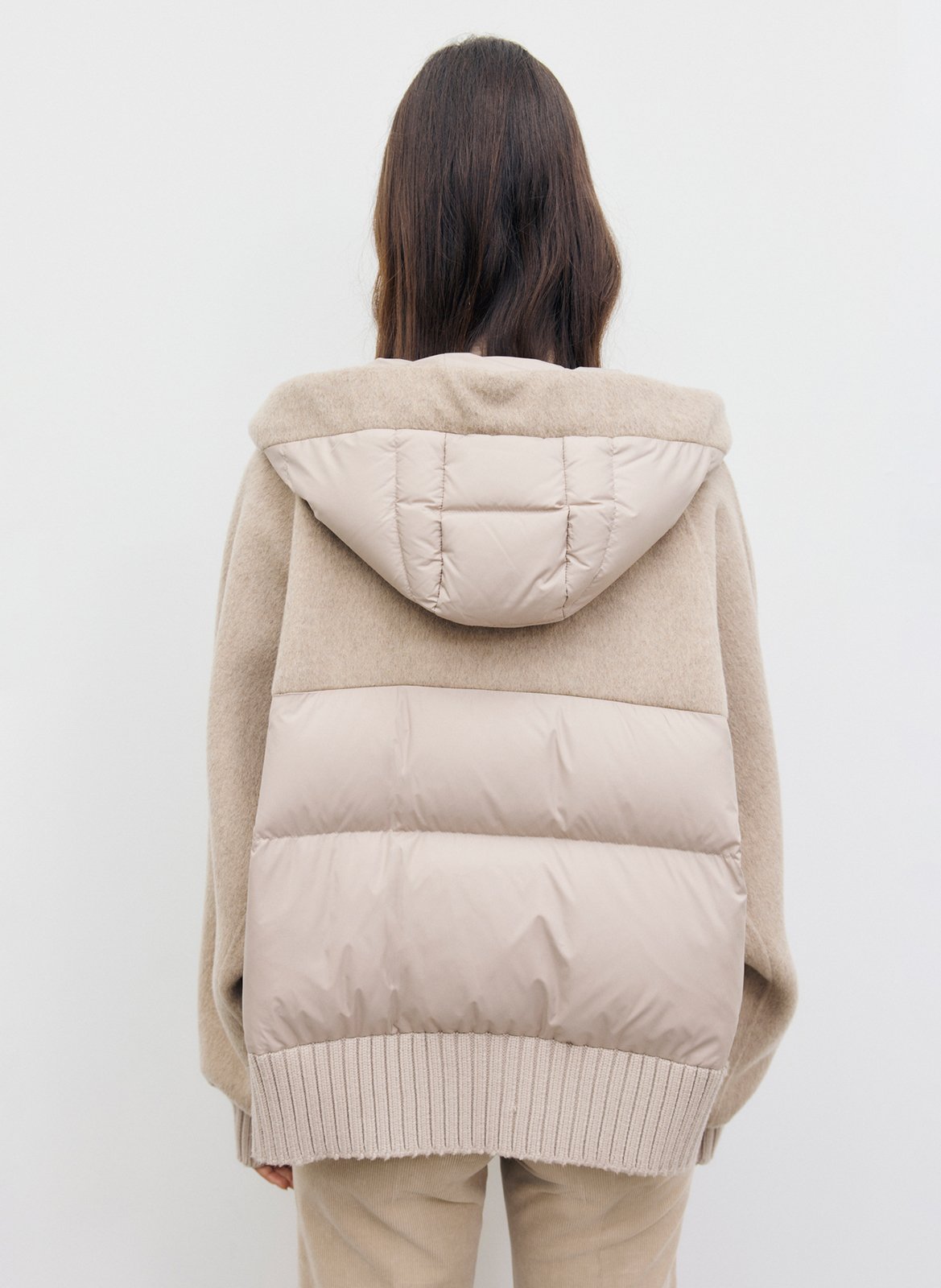 Veste droite en laine mélangée GERARD DAREL Beige