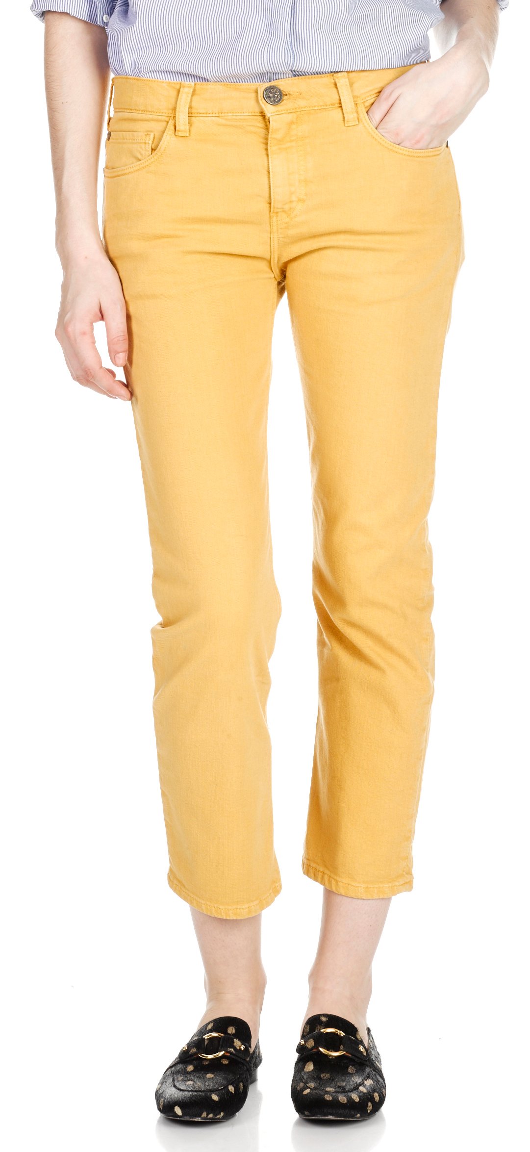 Jean cropped droit SWILDENS Jaune
