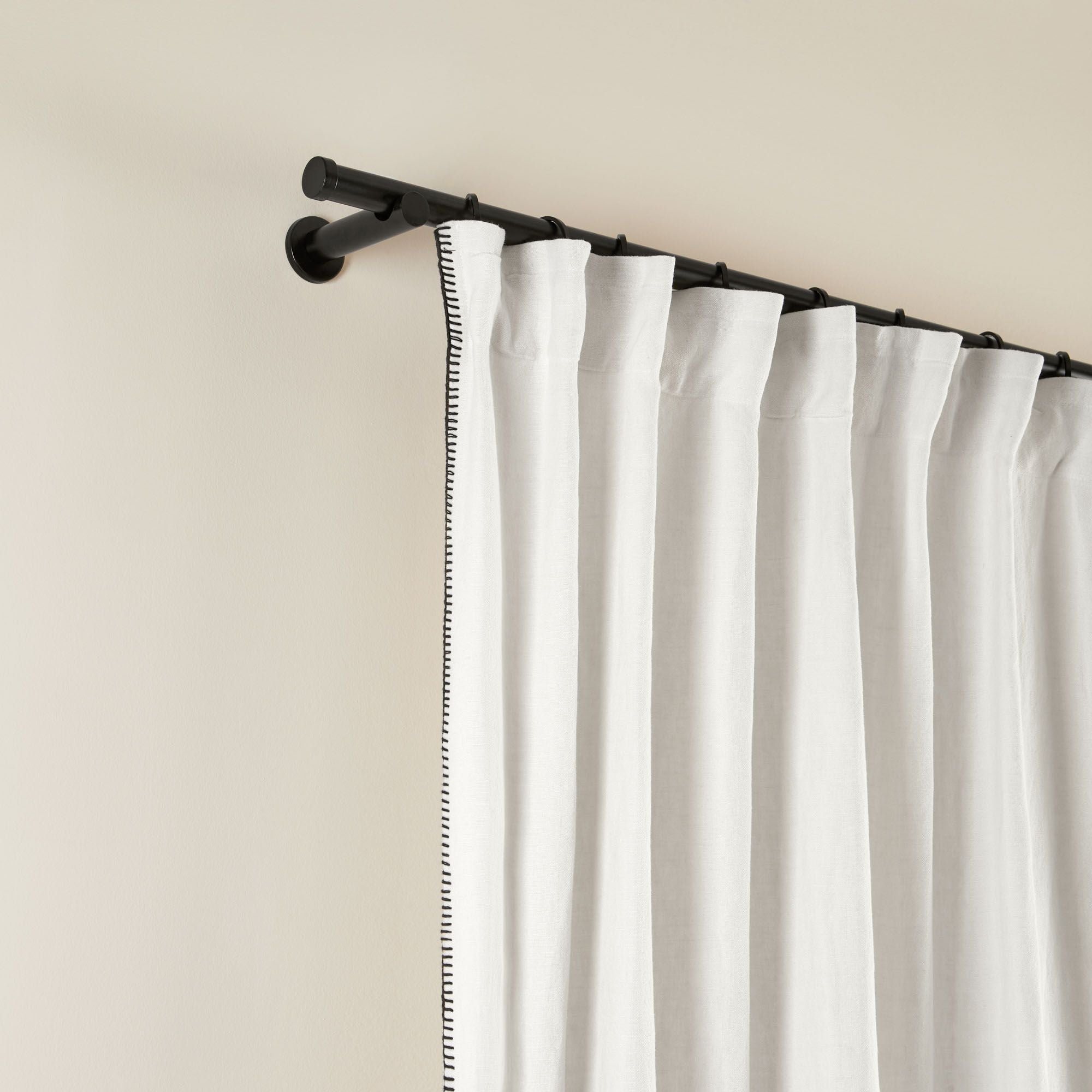 NINO - Curtain with gathering tape MADURA White
