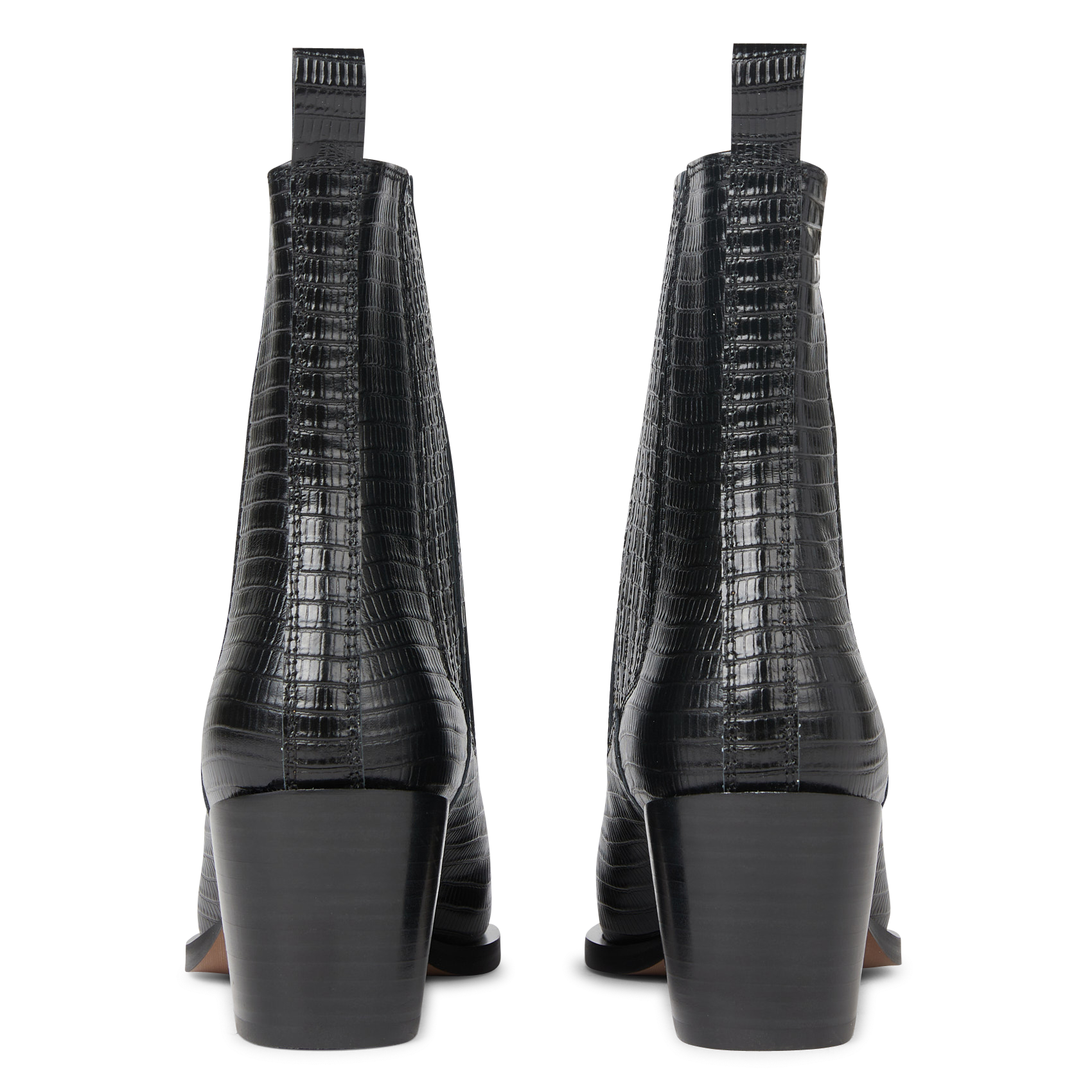 Bottines en cuir MI/MAI Noir