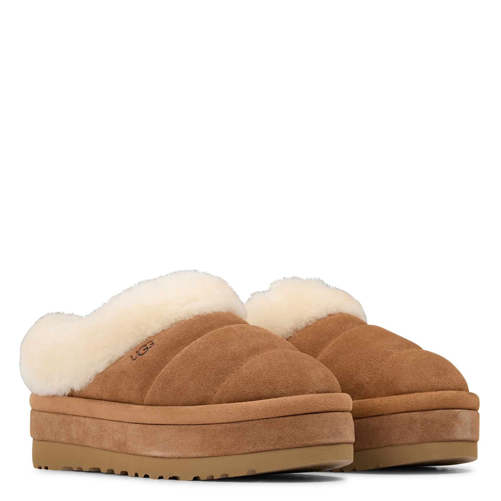 Chaussons en cuir UGG Marron