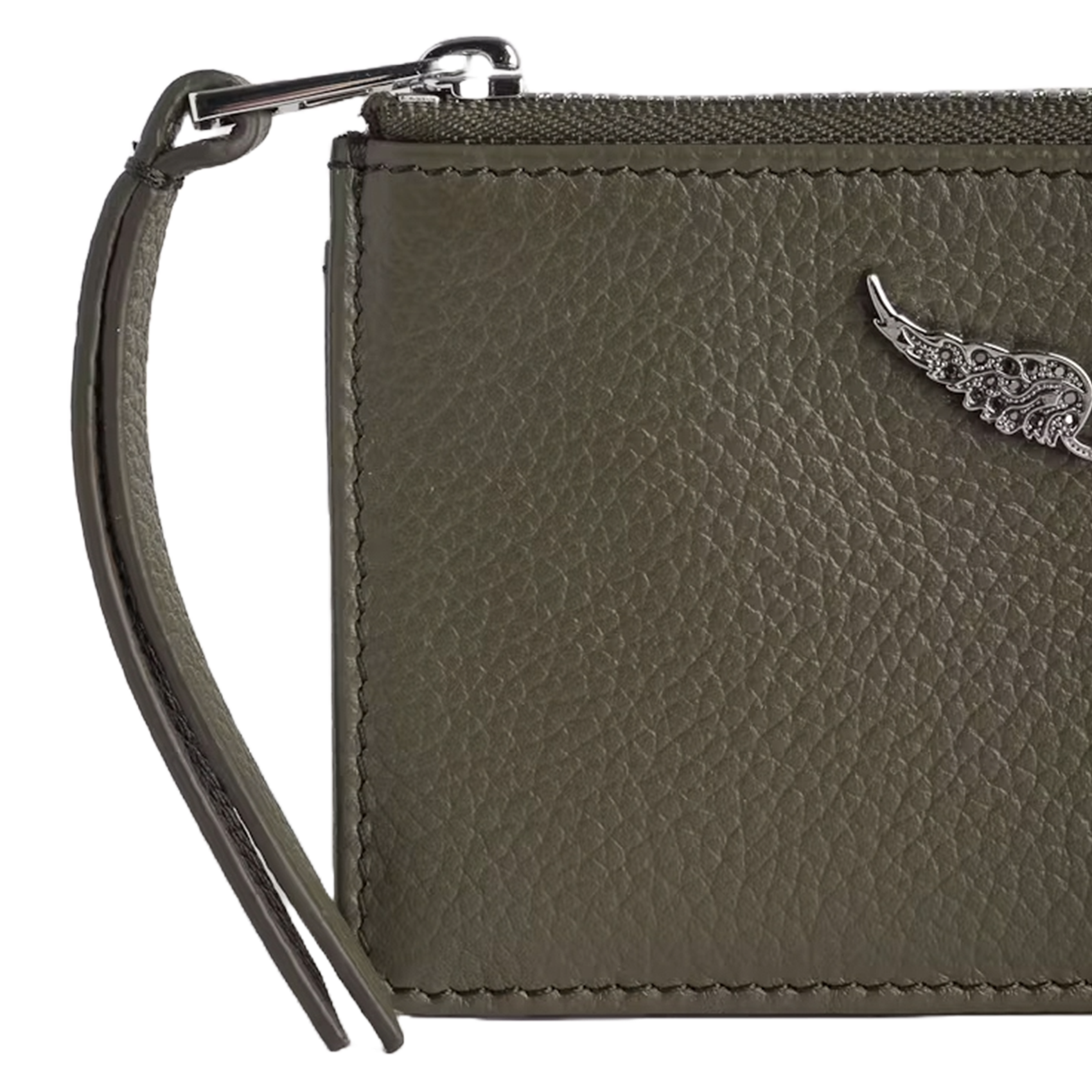 Porte-cartes en cuir ZADIG&VOLTAIRE Vert
