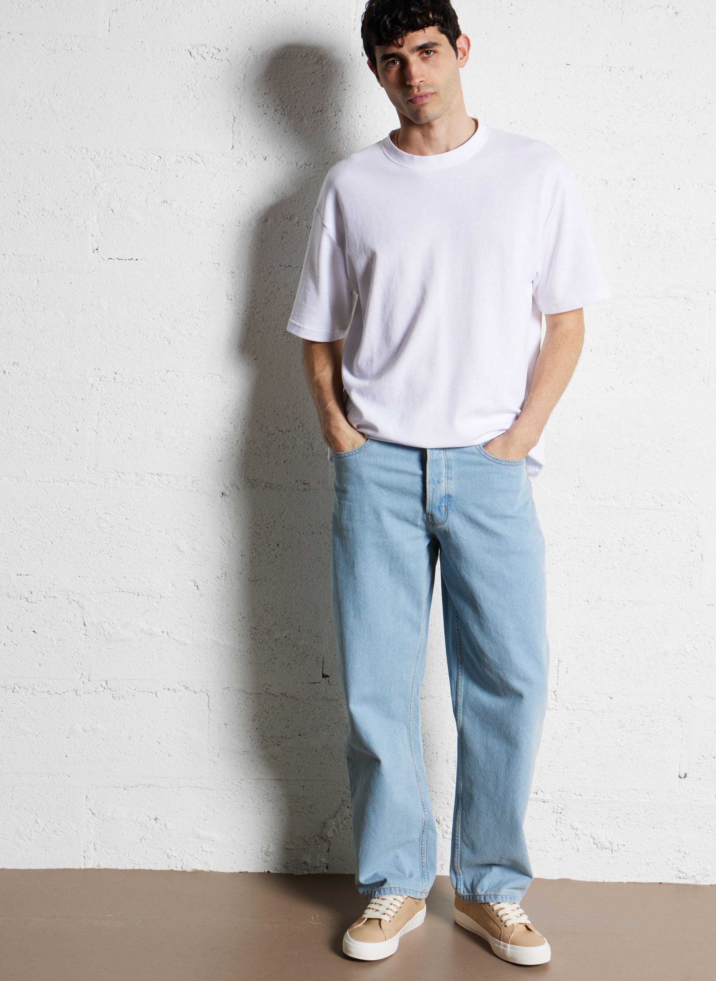 Jean droit en coton DICKIES Bleu