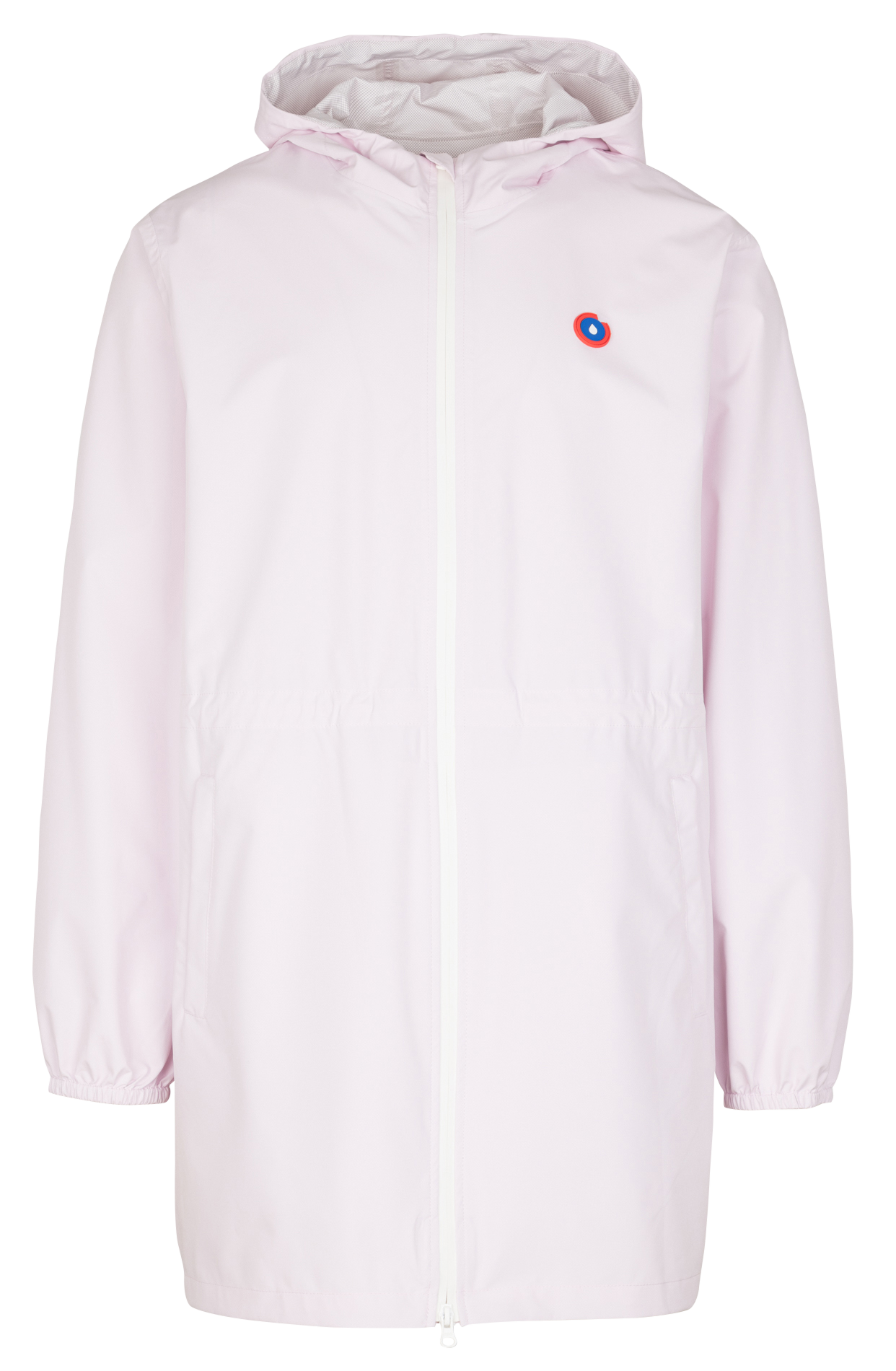 Imperméable long à capuche convertible  AMELOT Marshmallow